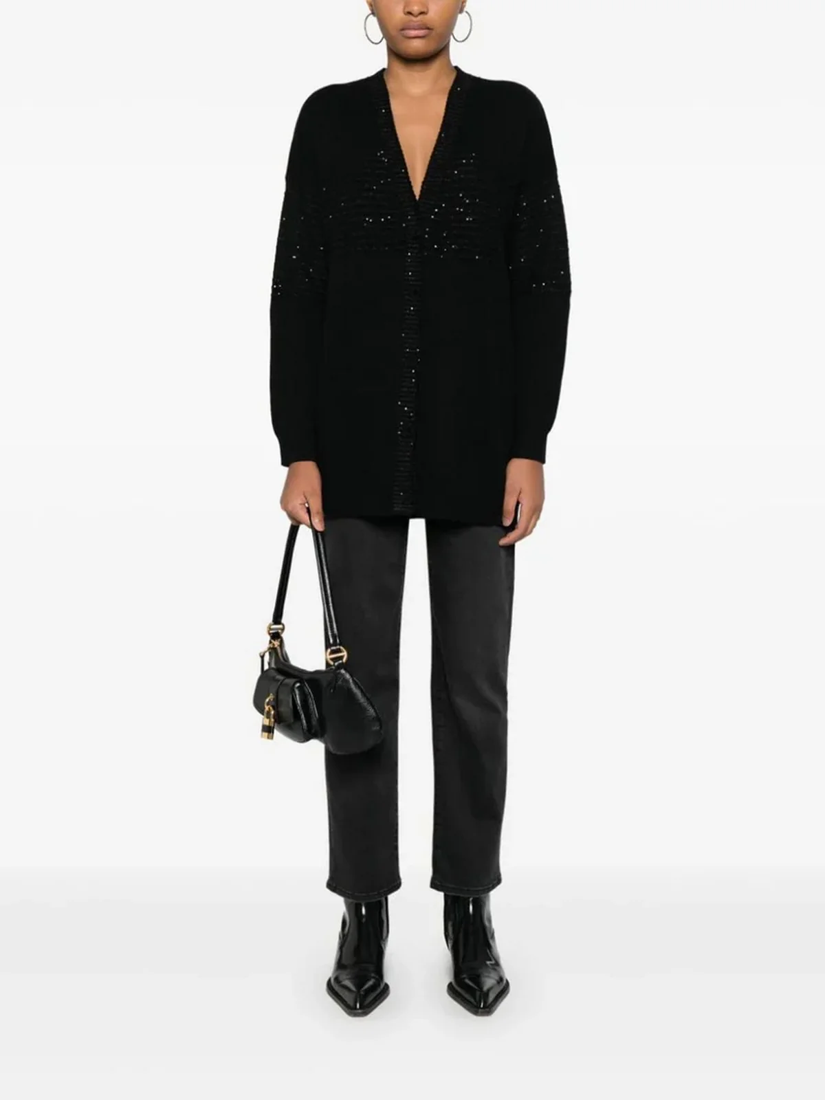 TWINSET Cardigan Donna  242TP3273 00006 Nero - Image 5