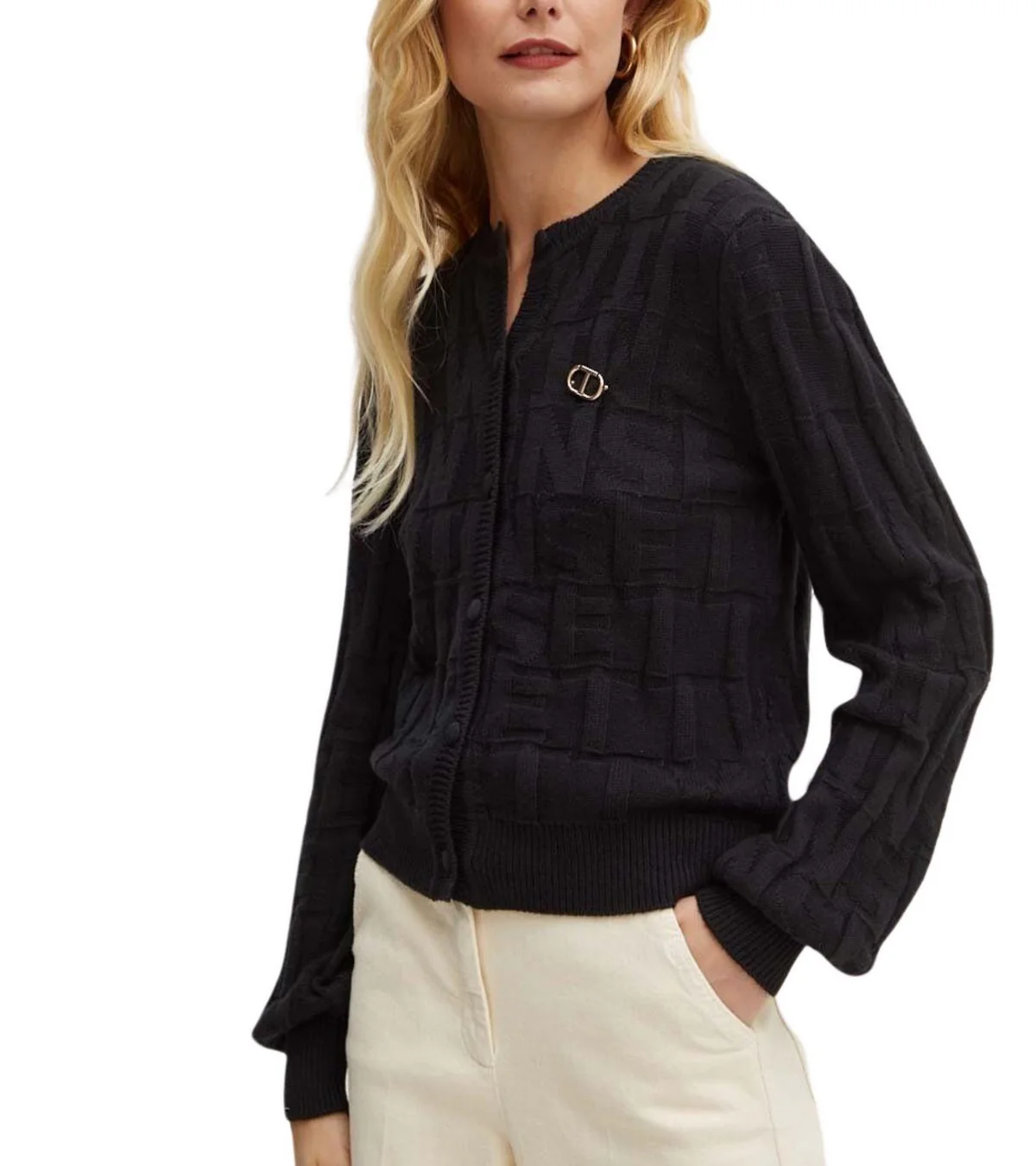 TWINSET Cardigan Donna  242TP3602 00006 Nero - Image 2