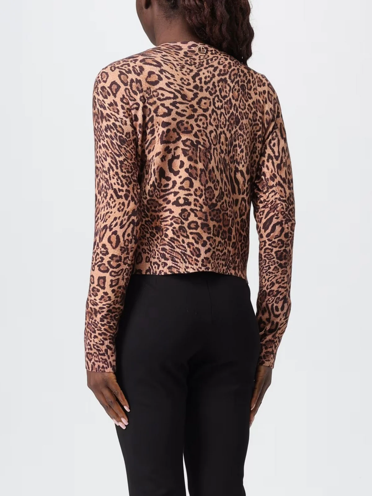 TWINSET Cardigan Donna PRINTED MIX VISCOSE 252TP3630 12737 ST.ANIMALIER COFFEE/LAND - Image 2