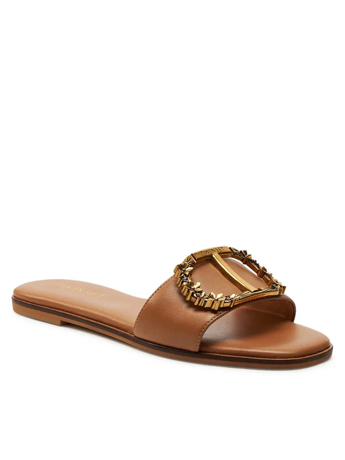 TWINSET Ciabatta Donna  241TCP222 10282 Marrone - Image 2