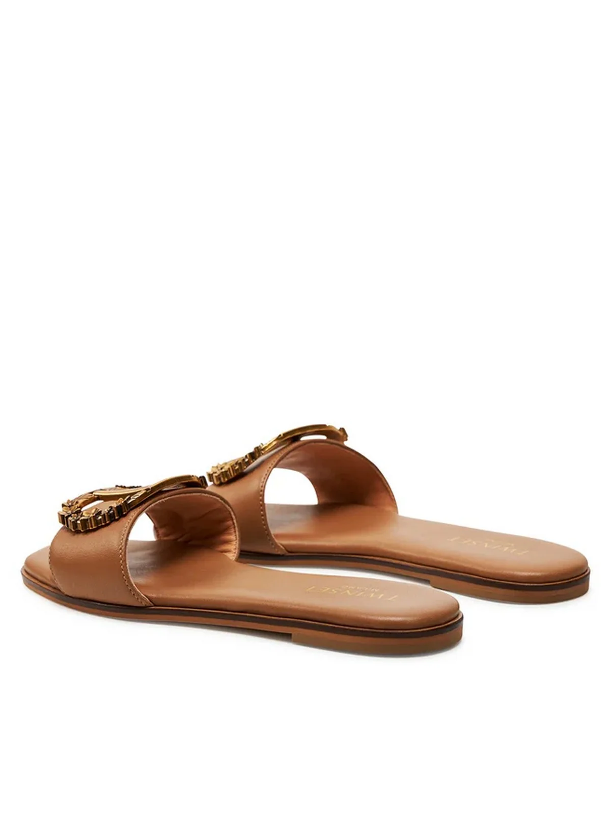 TWINSET Ciabatta Donna  241TCP222 10282 Marrone - Image 3