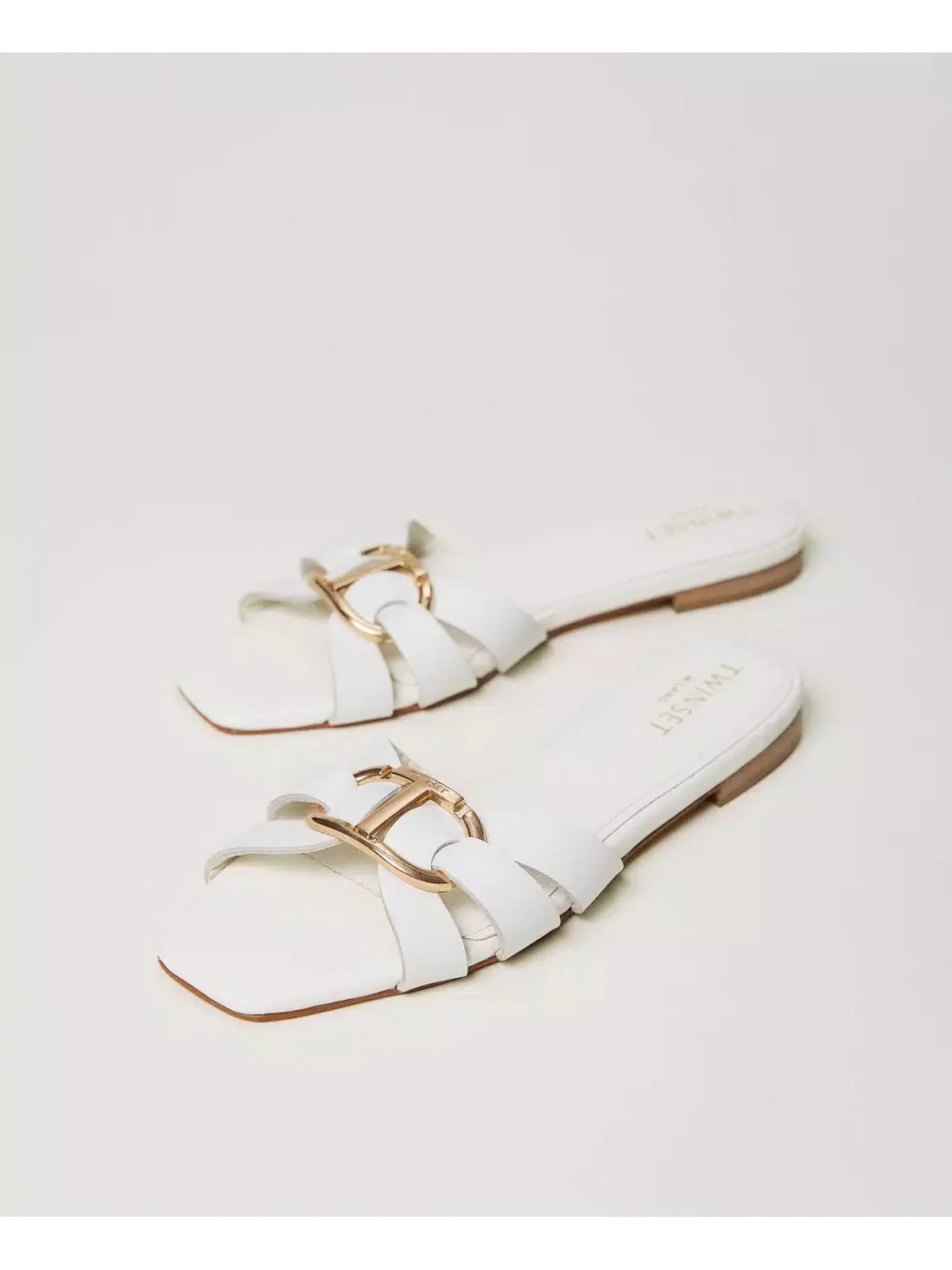 TWINSET Ciabatta Donna  241TCT120 00001 Bianco - Image 2