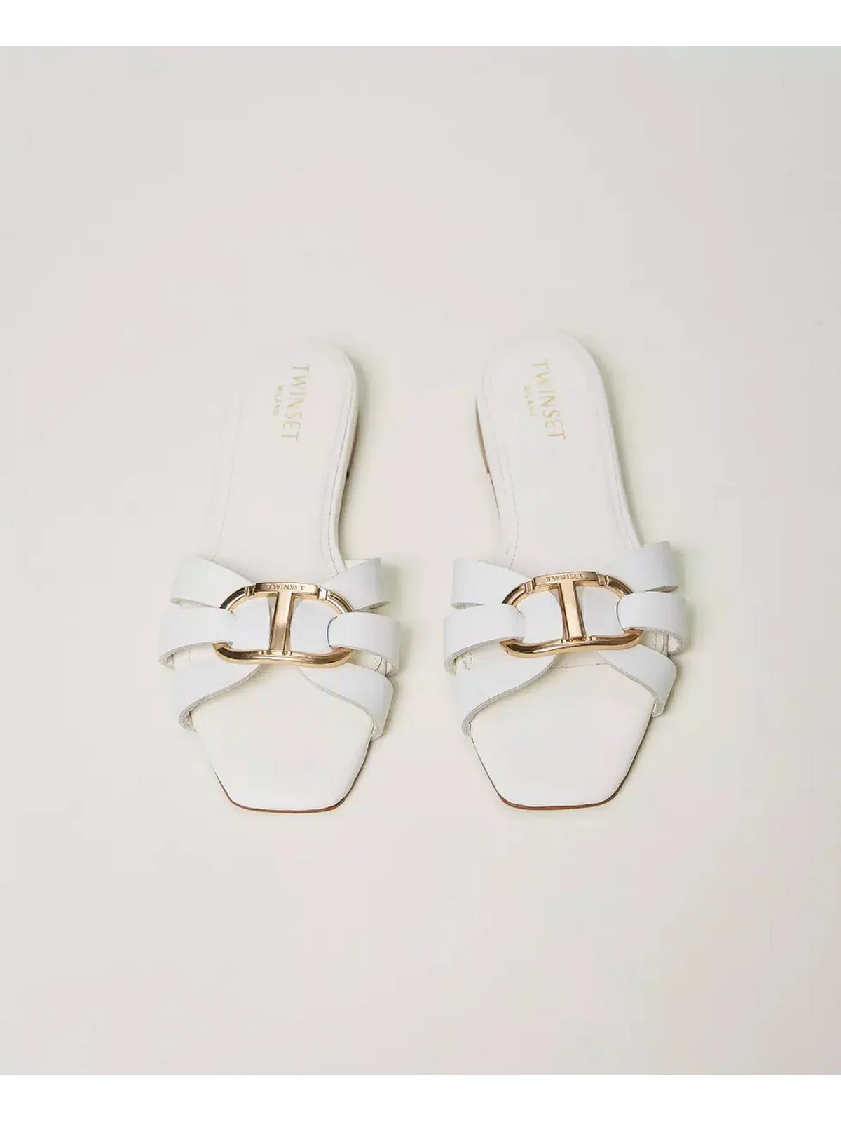 TWINSET Ciabatta Donna  241TCT120 00001 Bianco - Image 4