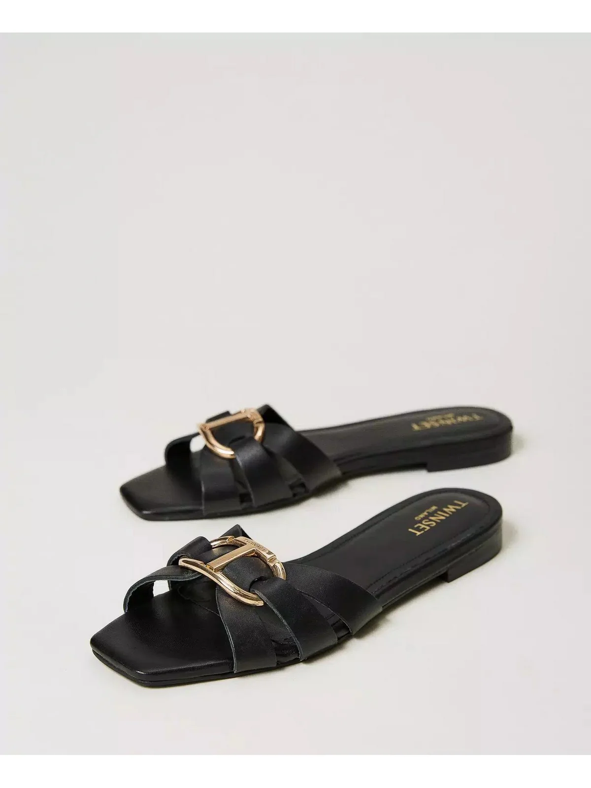 TWINSET Ciabatta Donna  241TCT120 00006 Nero - Image 2