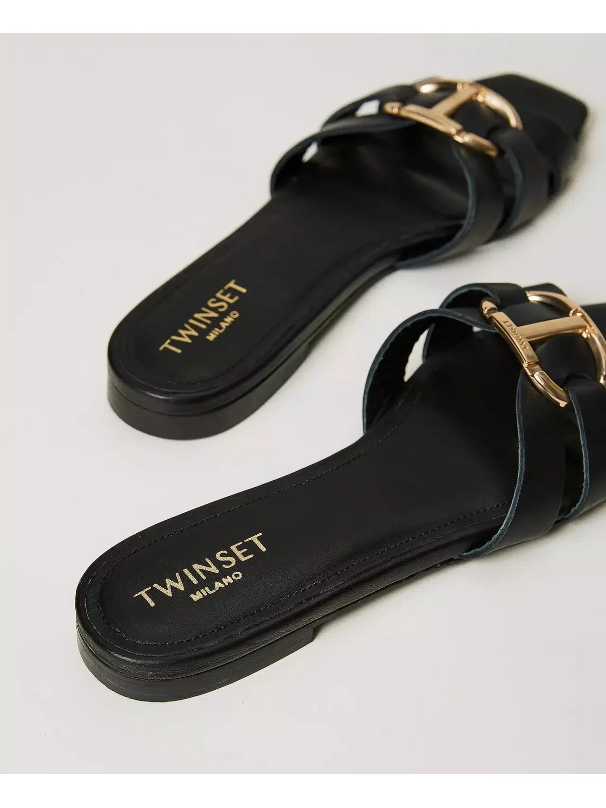 TWINSET Ciabatta Donna  241TCT120 00006 Nero - Image 3