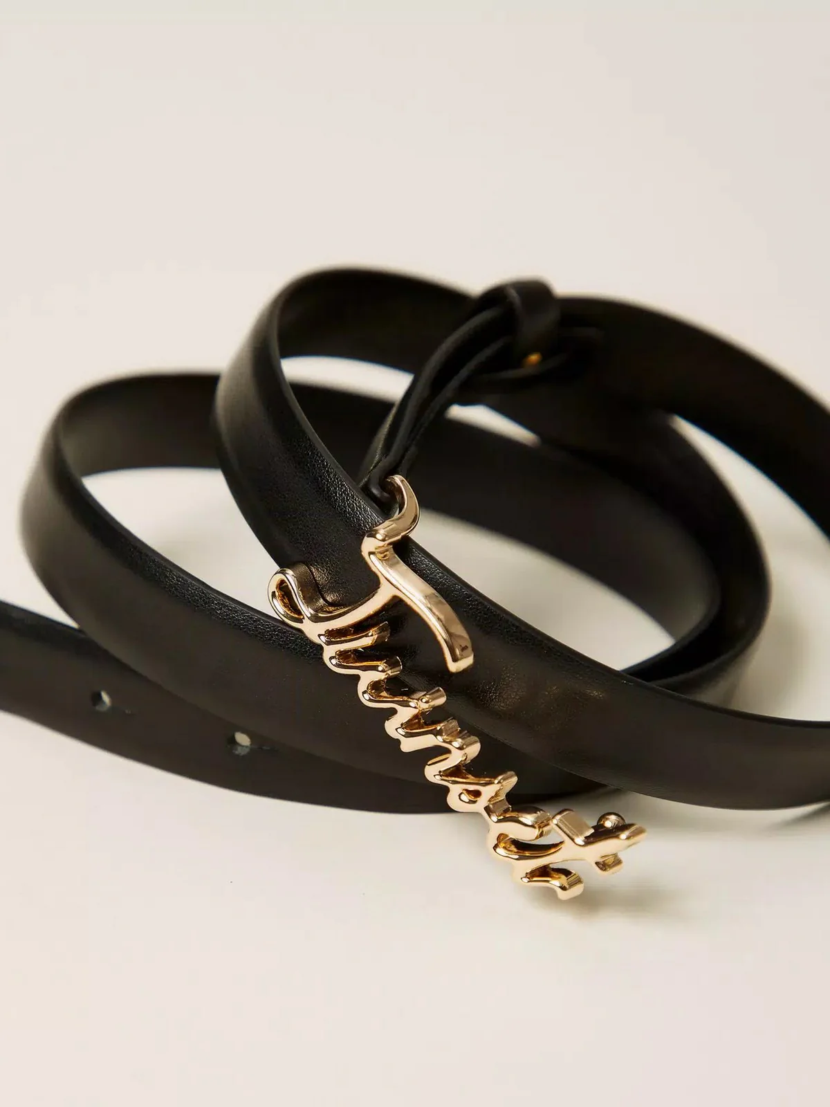 TWINSET Cintura Donna PEARLS OVAL T BELT 252TA408A 00006 Nero - Image 3