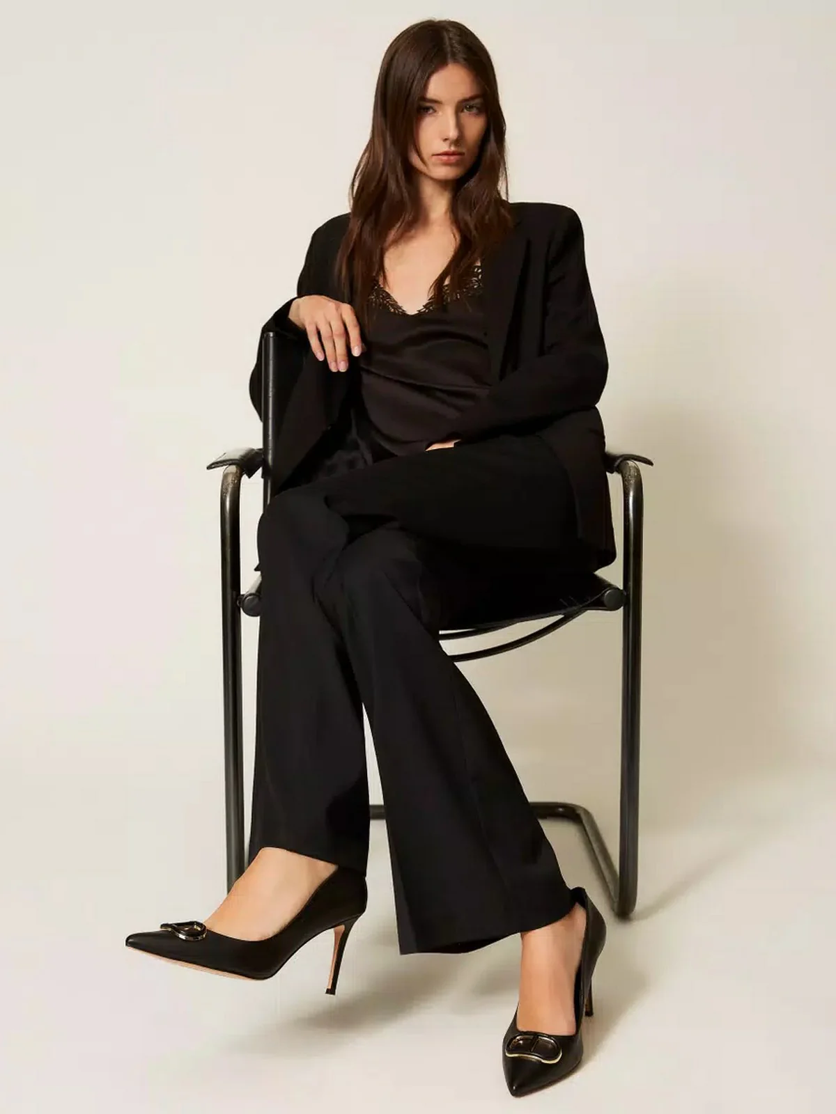 TWINSET Décolleté Donna OVAL T 252TCP032 00006 Nero - Image 2