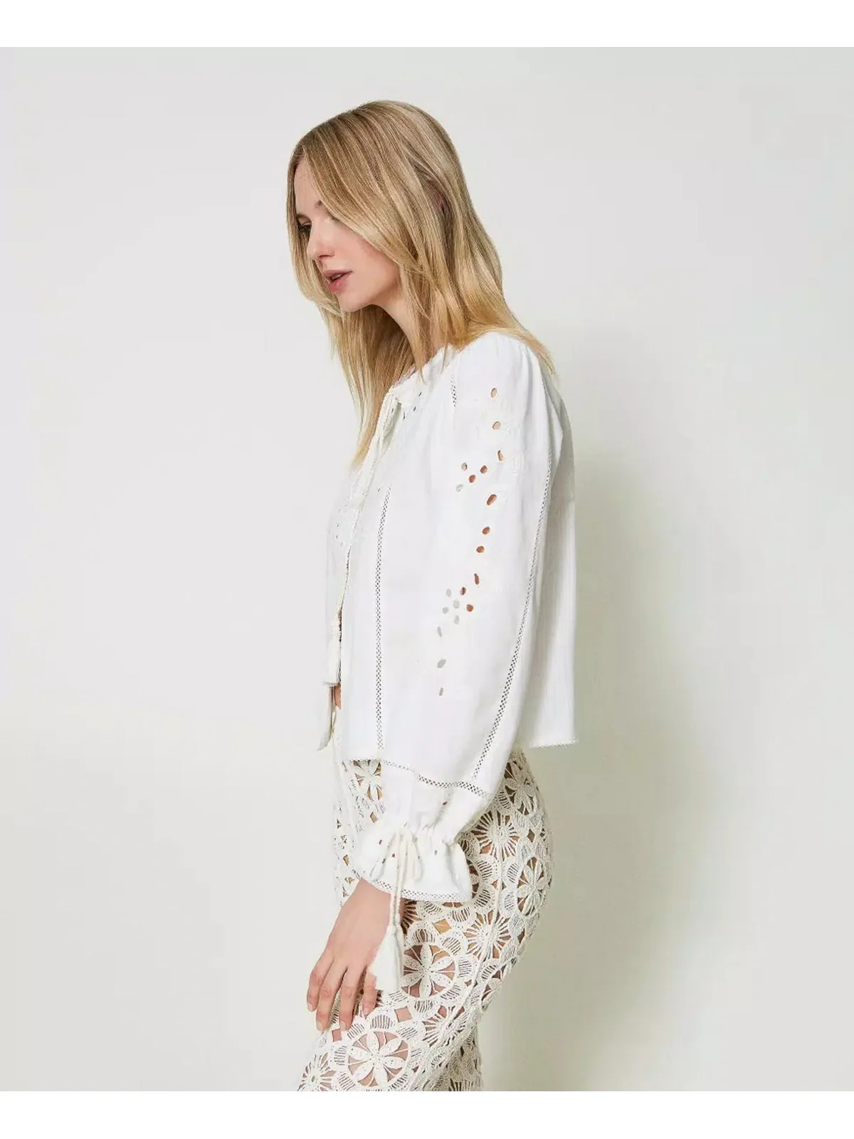 TWINSET Giacca Donna  241TT2010 00001 Bianco - Image 3