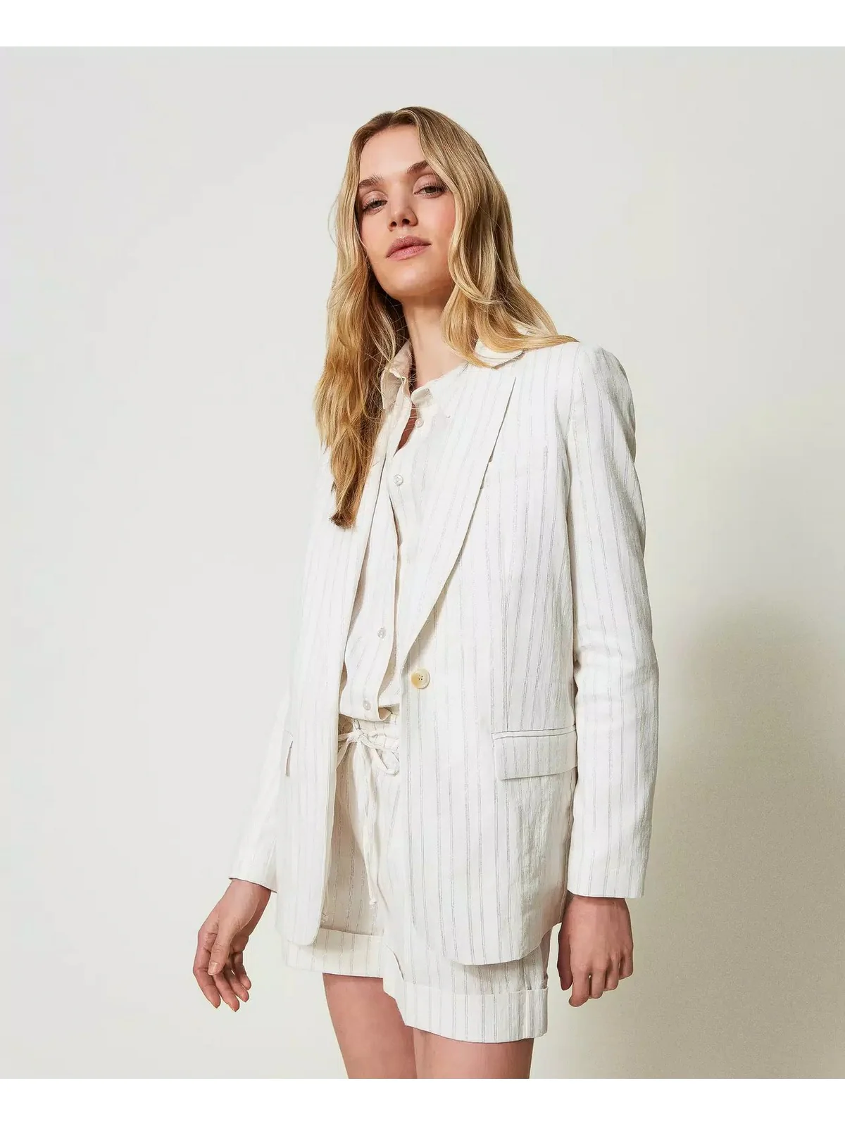 TWINSET Giacca Donna  241TT2220 11611 Bianco - Image 3
