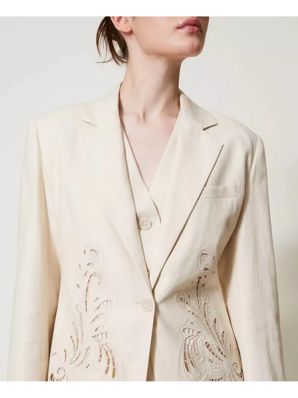 TWINSET Giacca Donna  251TP2160 00059 Beige - Image 4