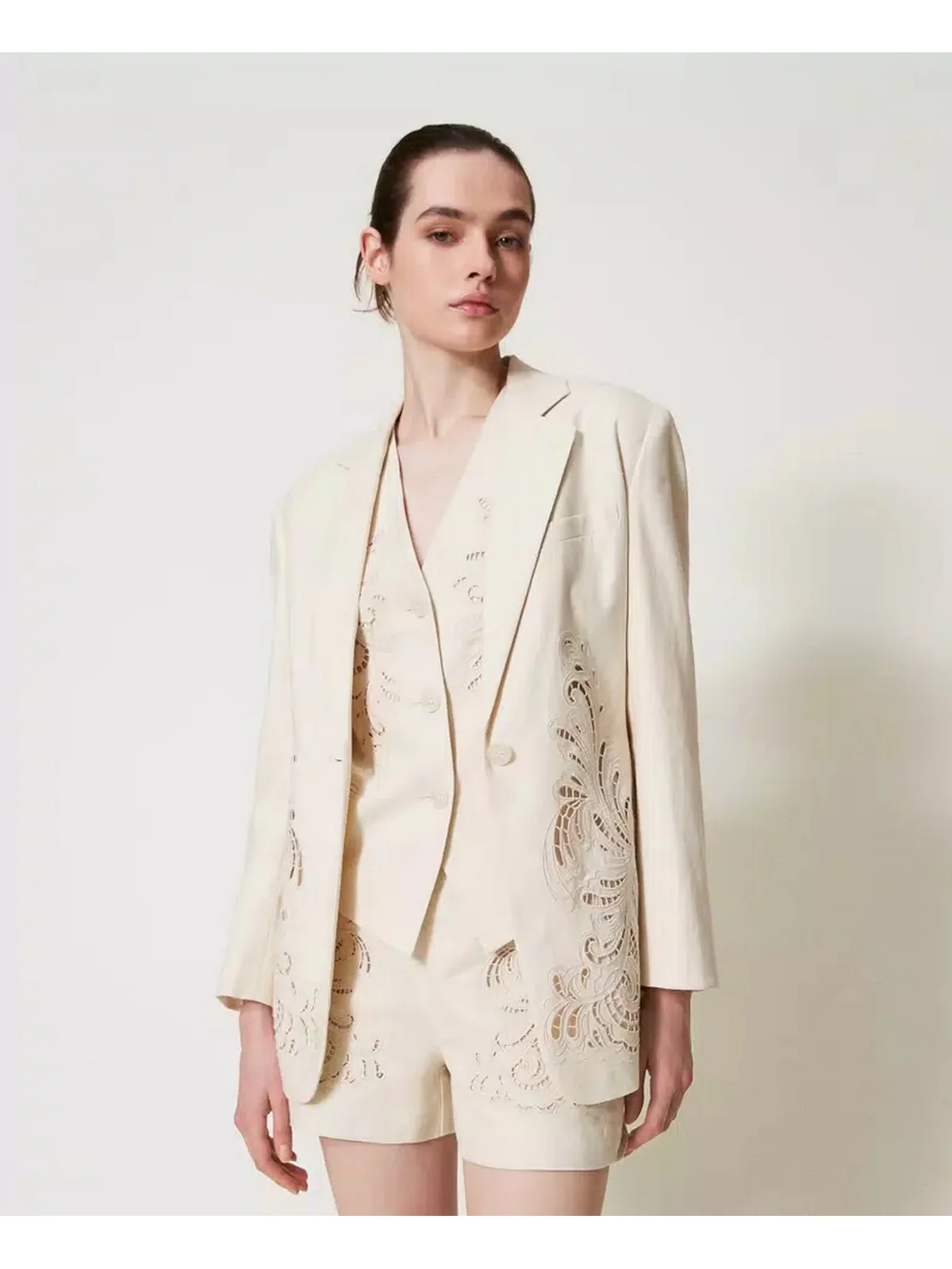 TWINSET Giacca Donna  251TP2160 00059 Beige - Image 5