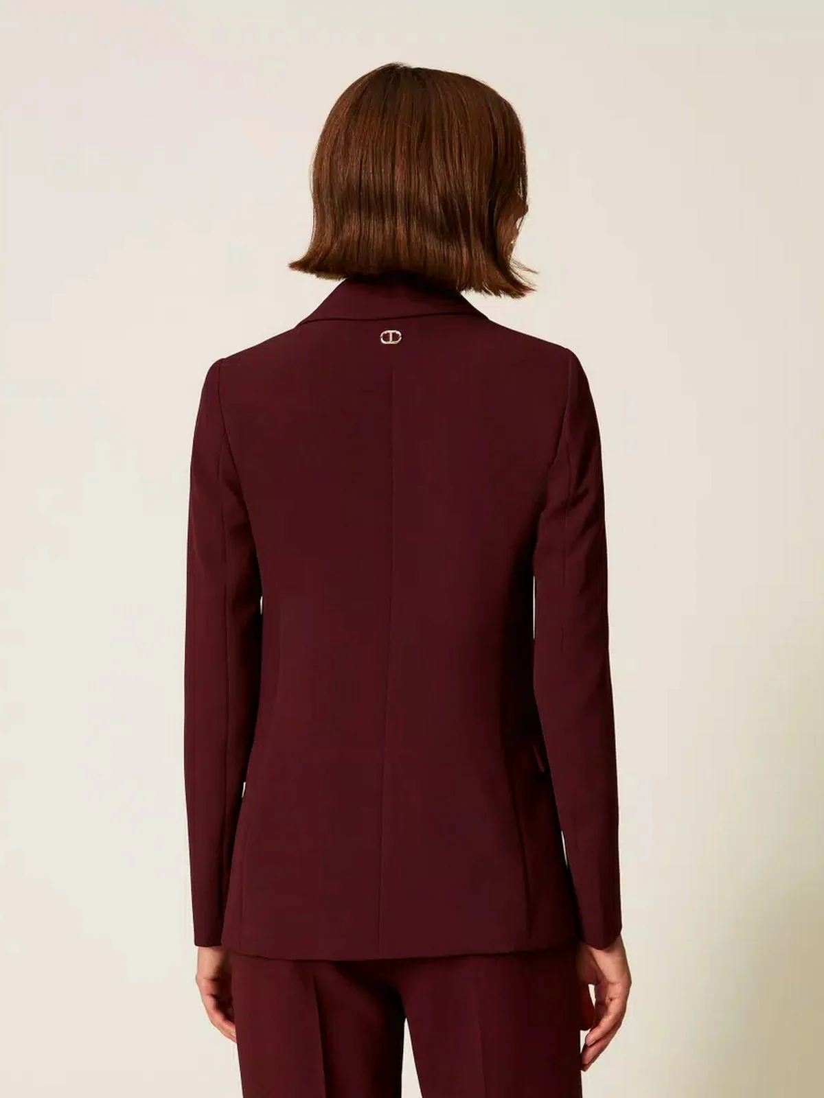 TWINSET Giacca Donna CREPE SUIT 252TP2590 05609 WINETASTING - Image 3