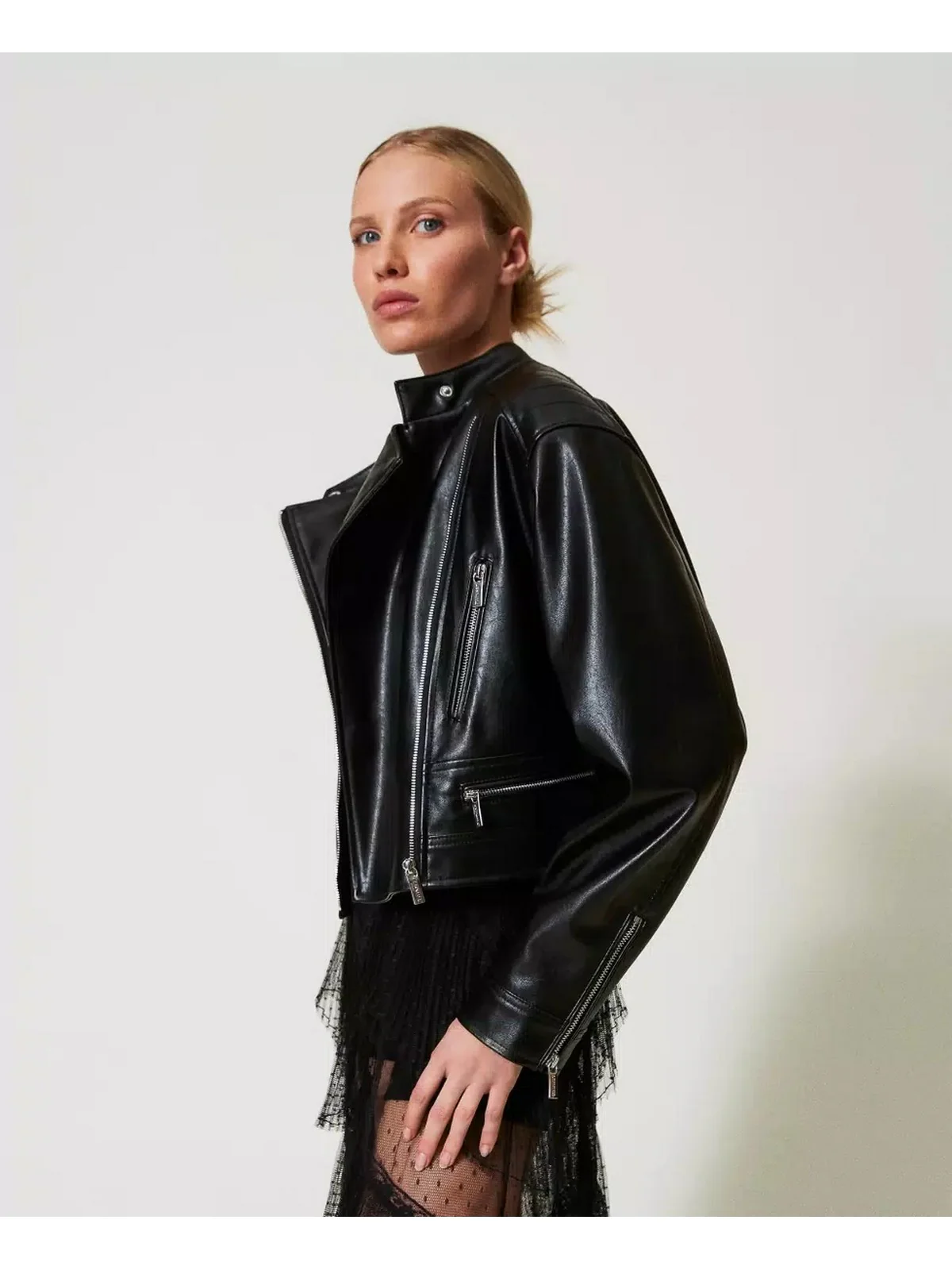 TWINSET Giubbino Donna 251TP2560 00006 Nero - Image 4