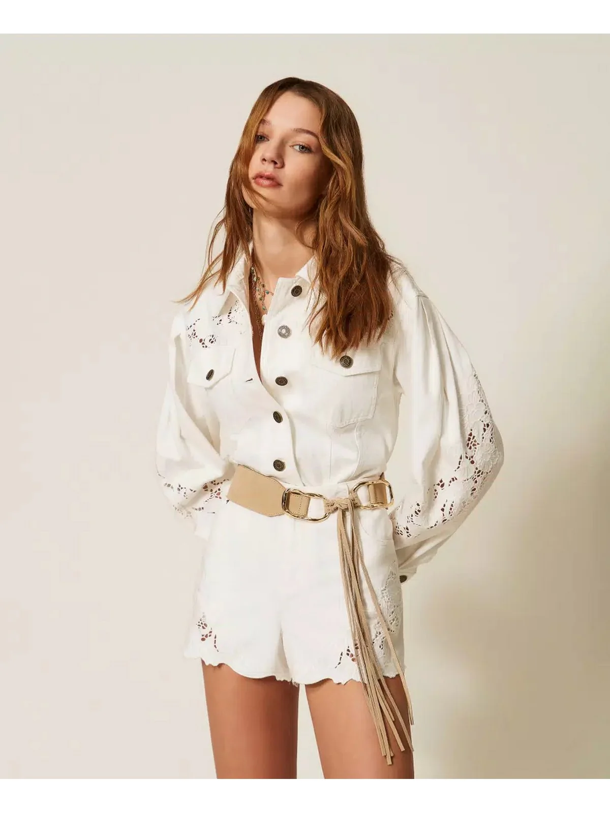 TWINSET Giubbino Donna  261TT2460 00282 NEVE - Image 2