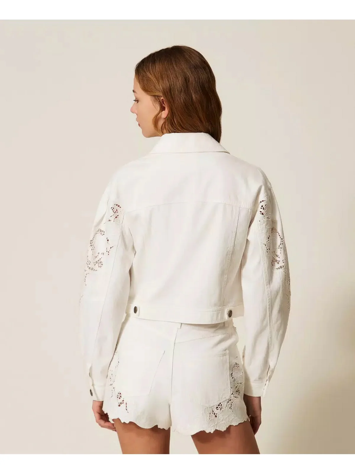 TWINSET Giubbino Donna  261TT2460 00282 NEVE - Image 3
