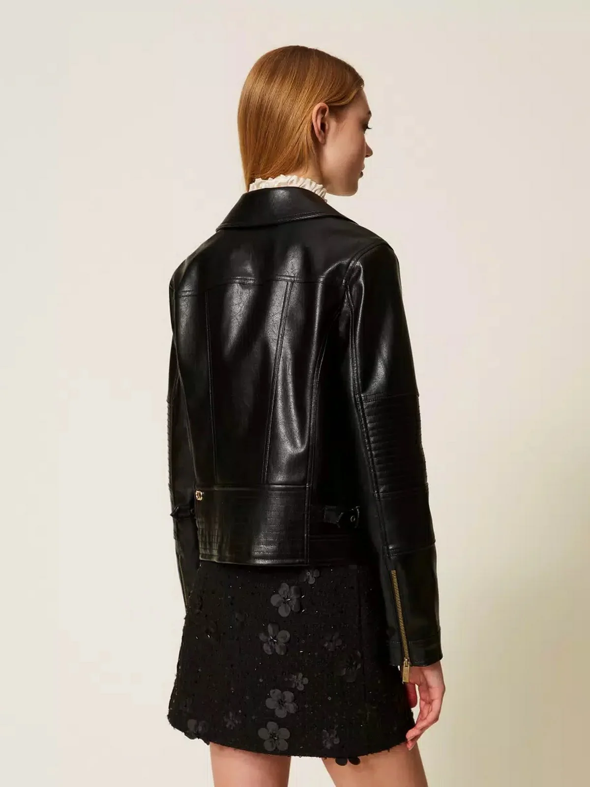 TWINSET Giubbino Donna BIKER 252TP2710 00006 Nero - Image 5