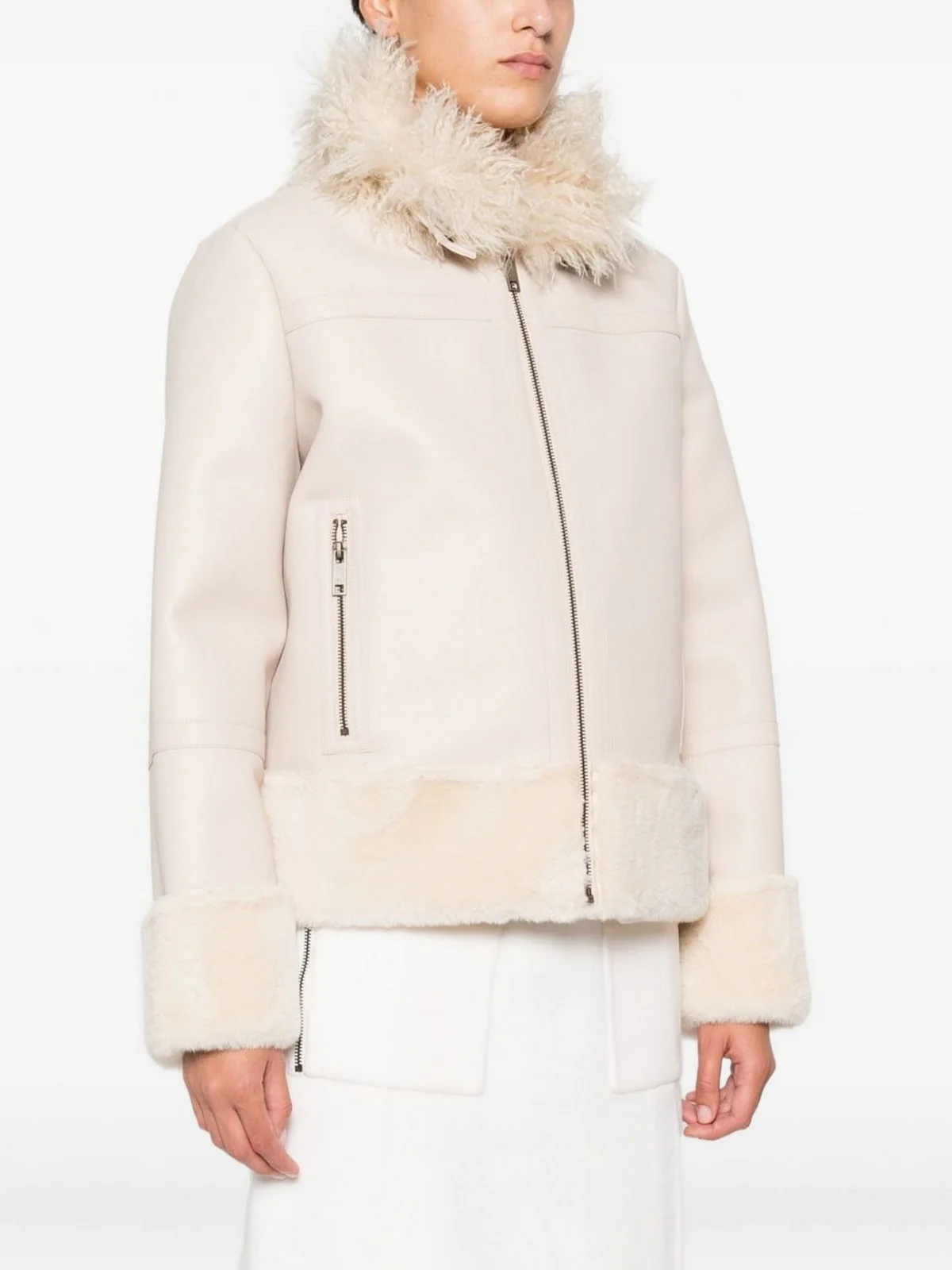 TWINSET Giubbino Donna WARM AND SOFT 252TP2410 07222 PARCHMENT - Image 2
