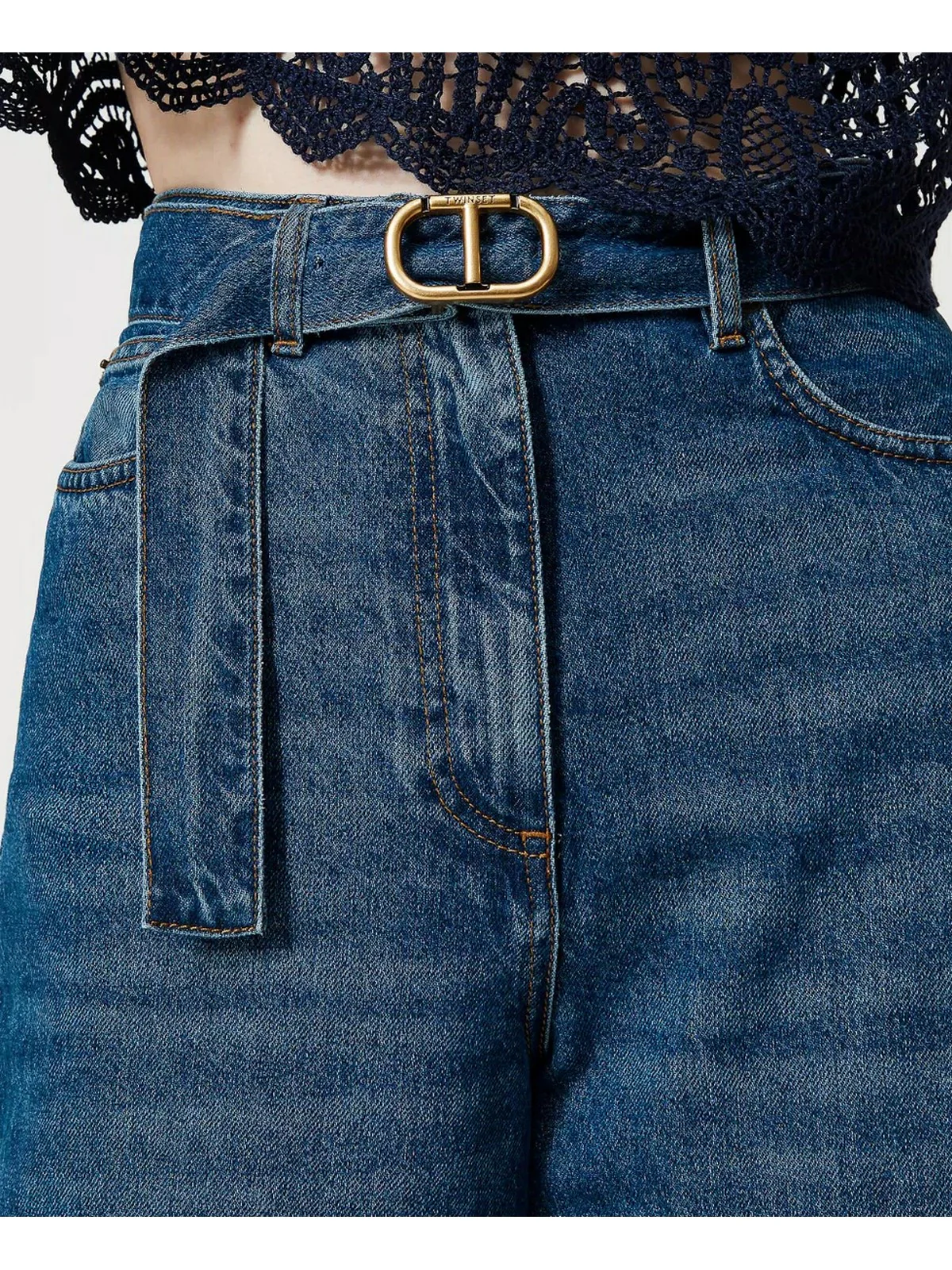 TWINSET Jeans Donna  241TP2662 00078 Blu - Image 5