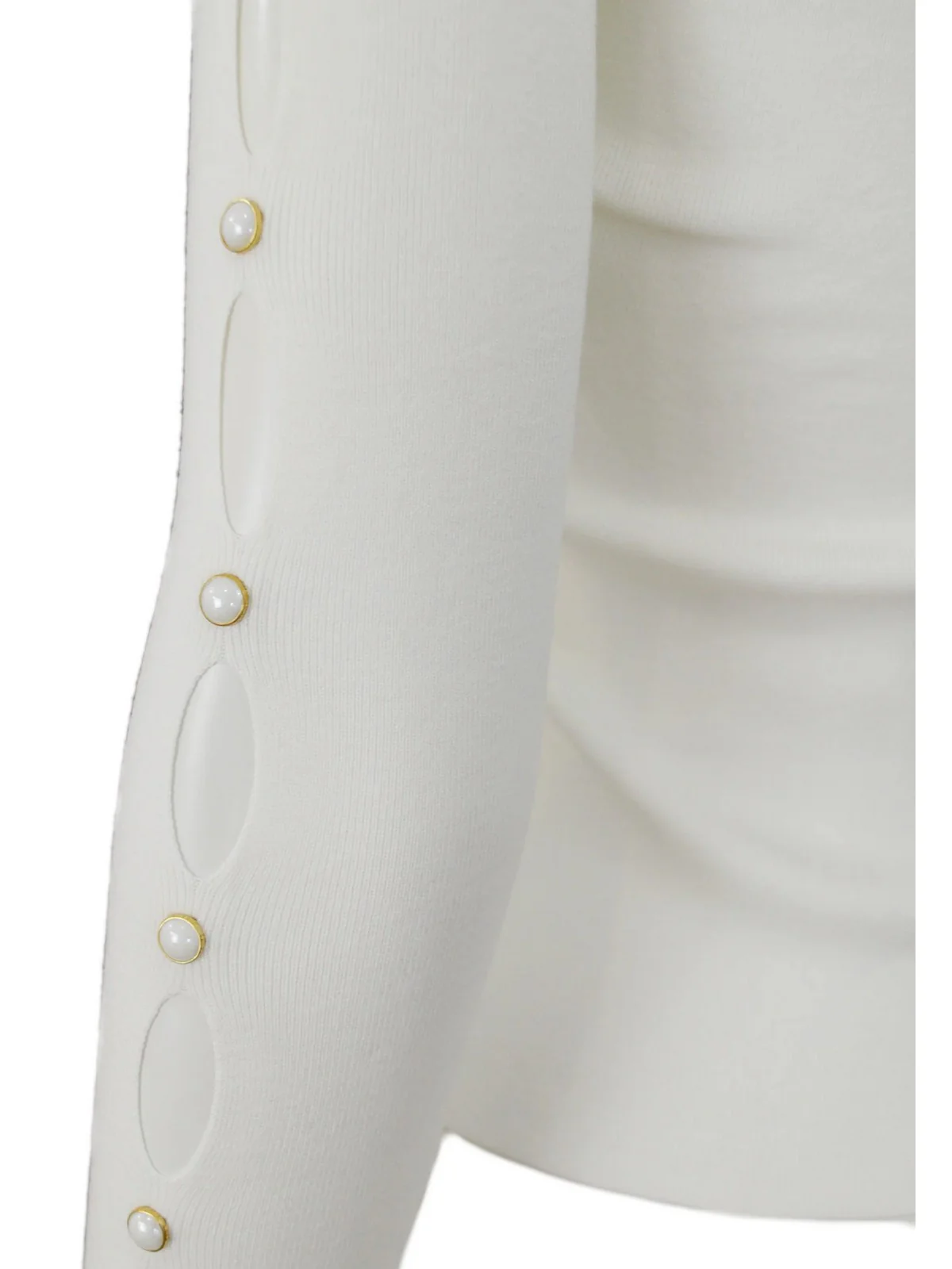 TWINSET Maglia Donna  242TP3312 00282 Bianco - Image 3