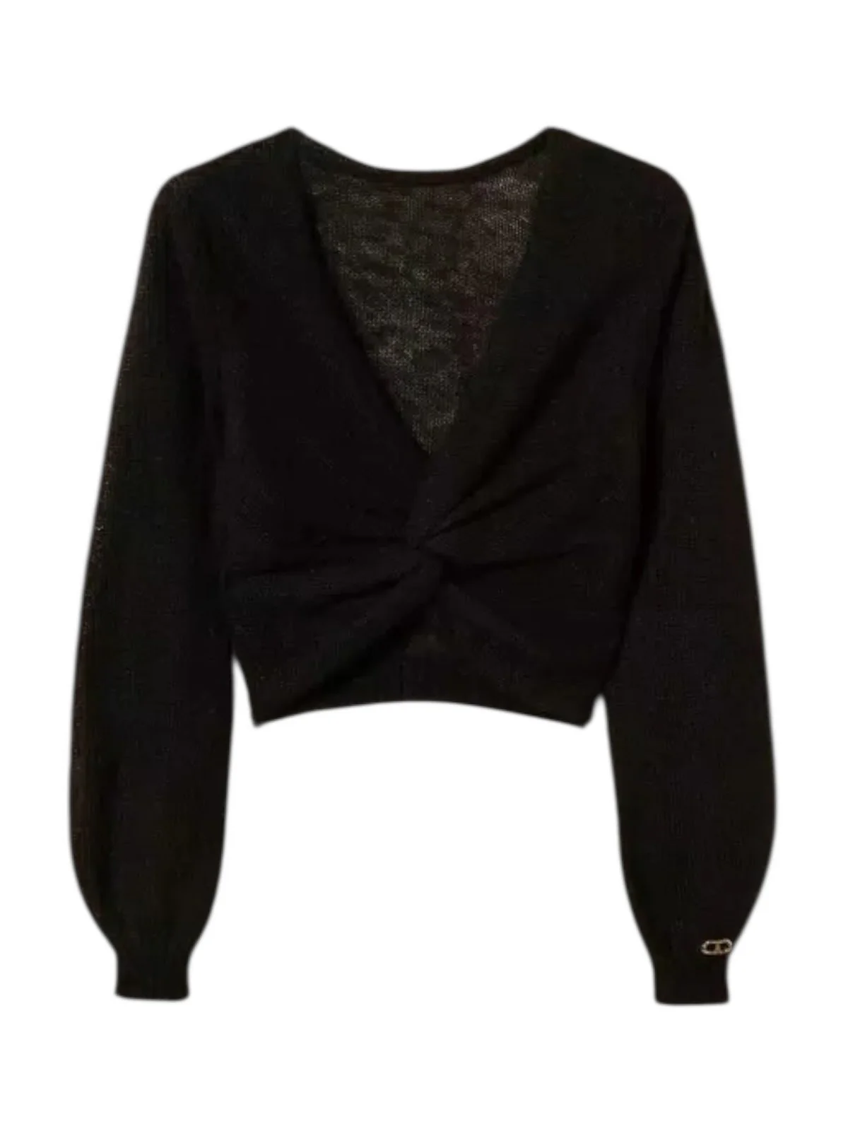 TWINSET Maglia Donna LIGHT MIX MOHAIR STITCHES 252TP3525 00006 Nero
