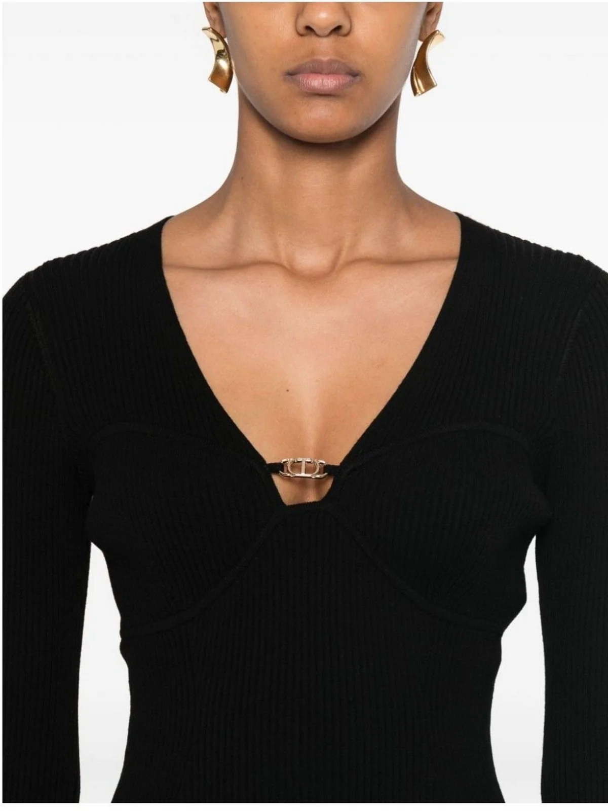 TWINSET Maglione Donna  242TP3132 00006 Nero - Image 2