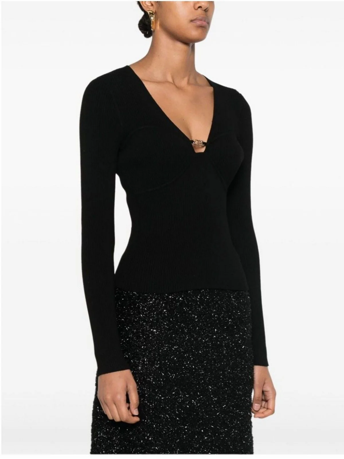 TWINSET Maglione Donna  242TP3132 00006 Nero - Image 3