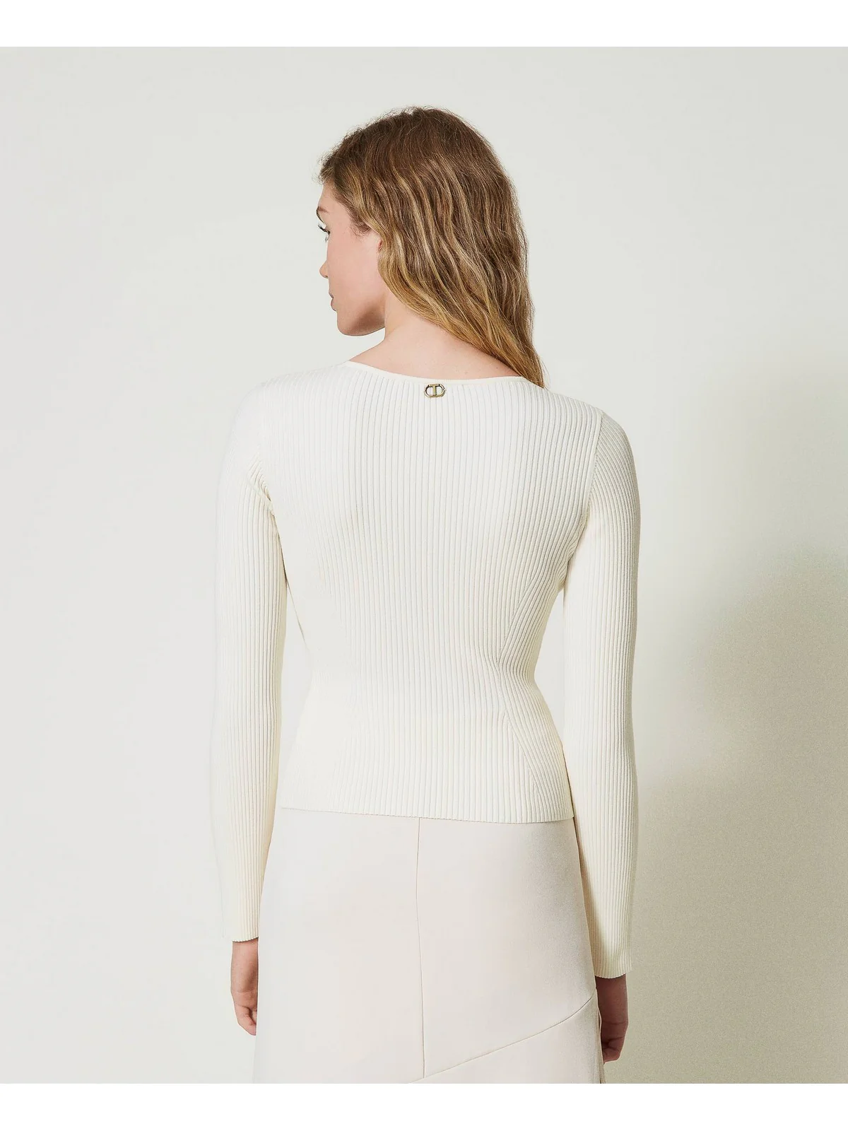 TWINSET Maglione Donna  242TP3132 00282 Bianco - Image 3