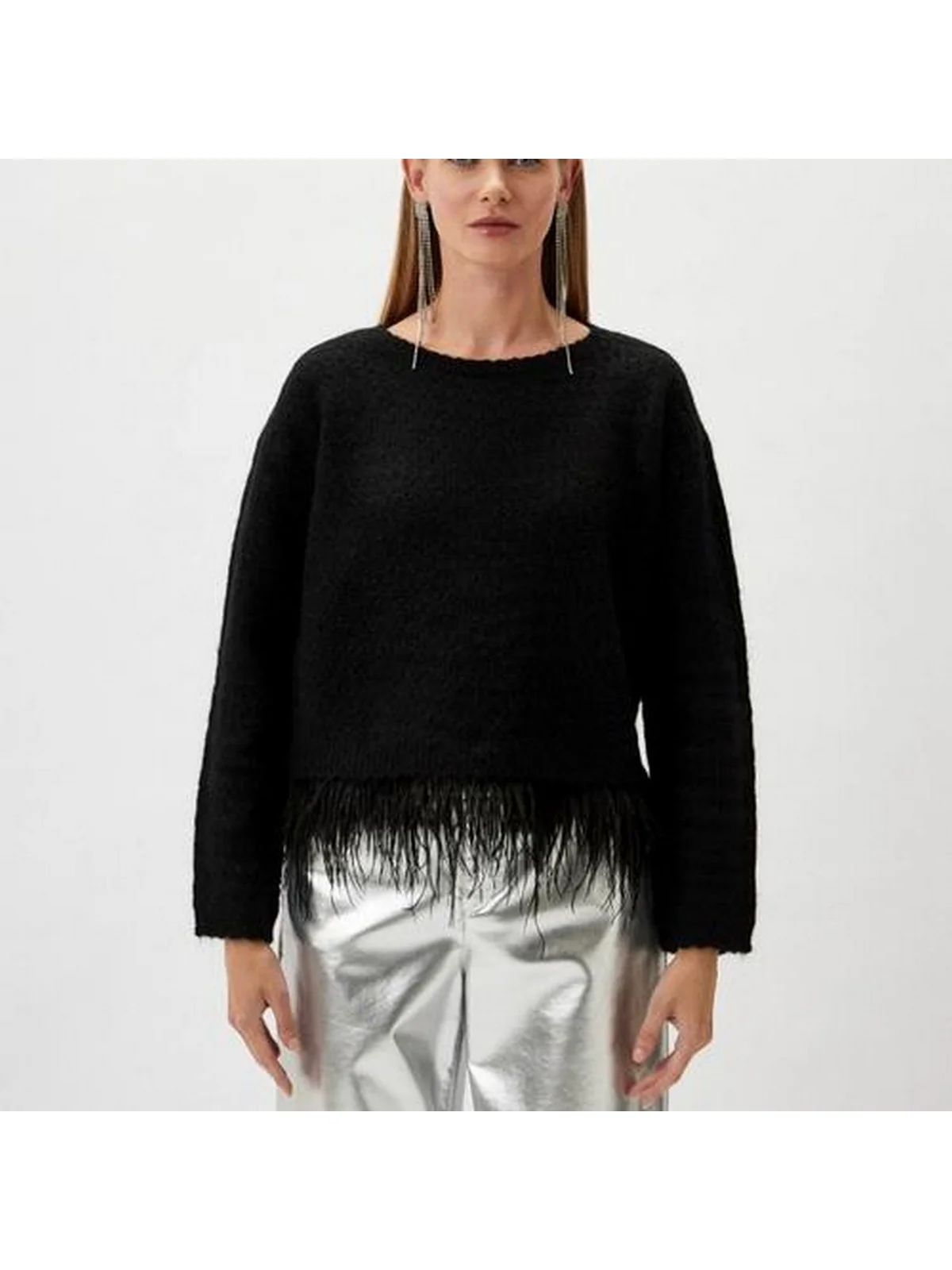 TWINSET Maglione Donna 242TP3251 00006 Nero - Image 2