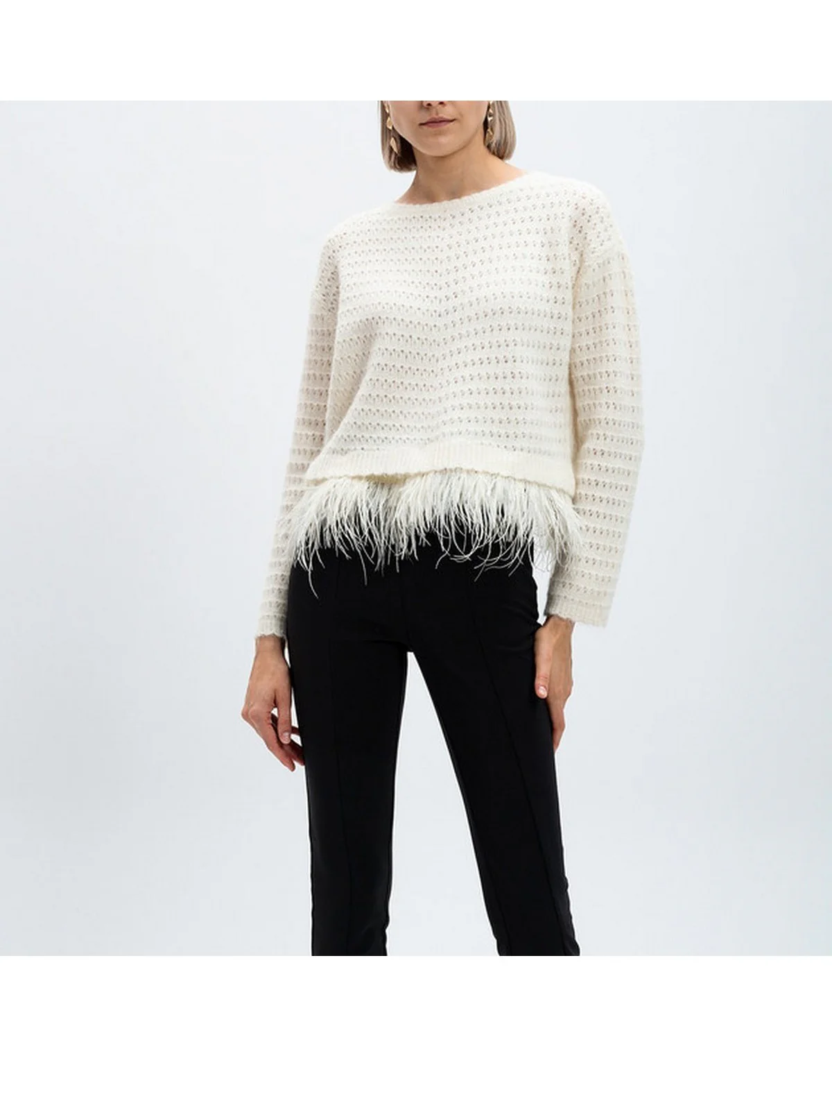 TWINSET Maglione Donna  242TP3251 00282 Bianco - Image 4