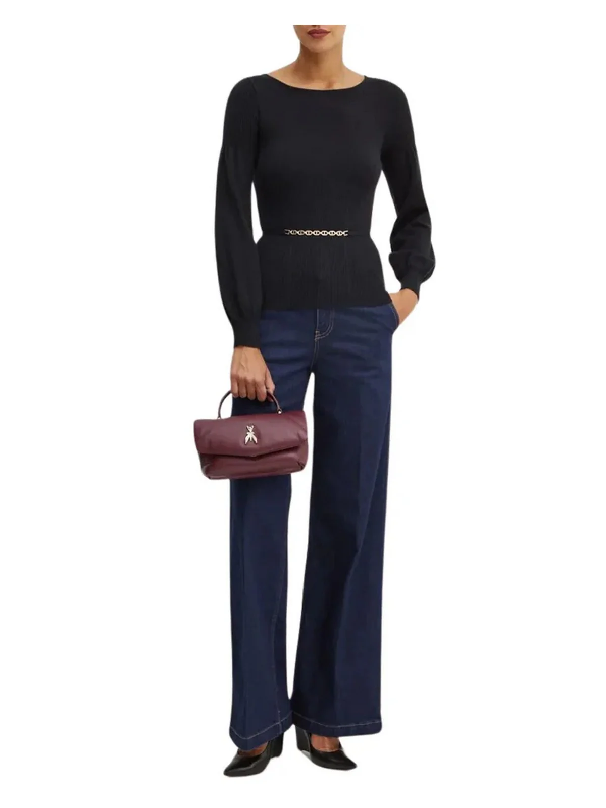 TWINSET Maglione Donna 242TP3590 00006 Nero - Image 3