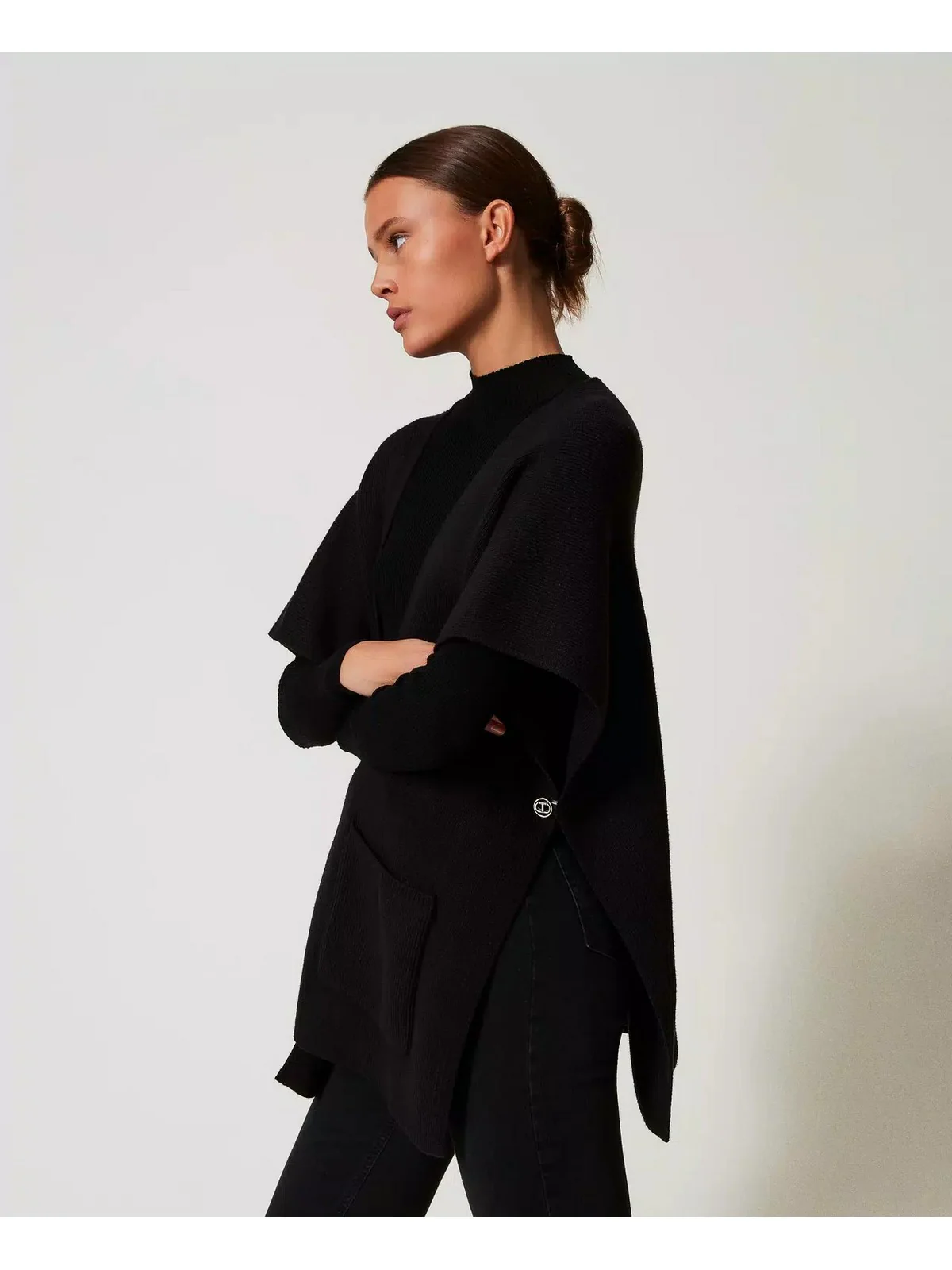 TWINSET Mantella Donna  242TA4150 00006 Nero - Image 3