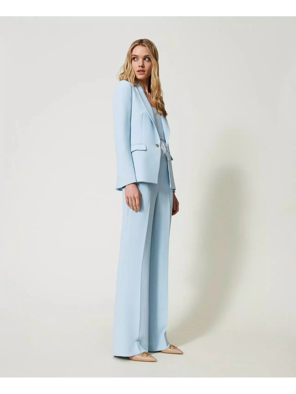 TWINSET Pantalone Donna  241TP2171 11307 Blu - Image 3