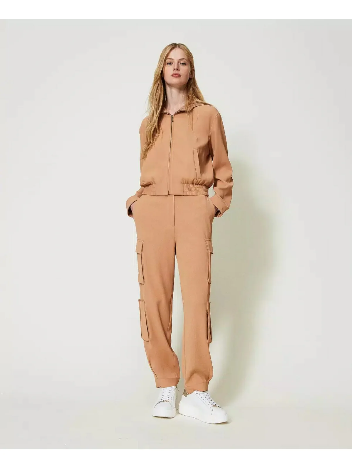 TWINSET Pantalone Donna  241TP2243 10282 Marrone - Image 3
