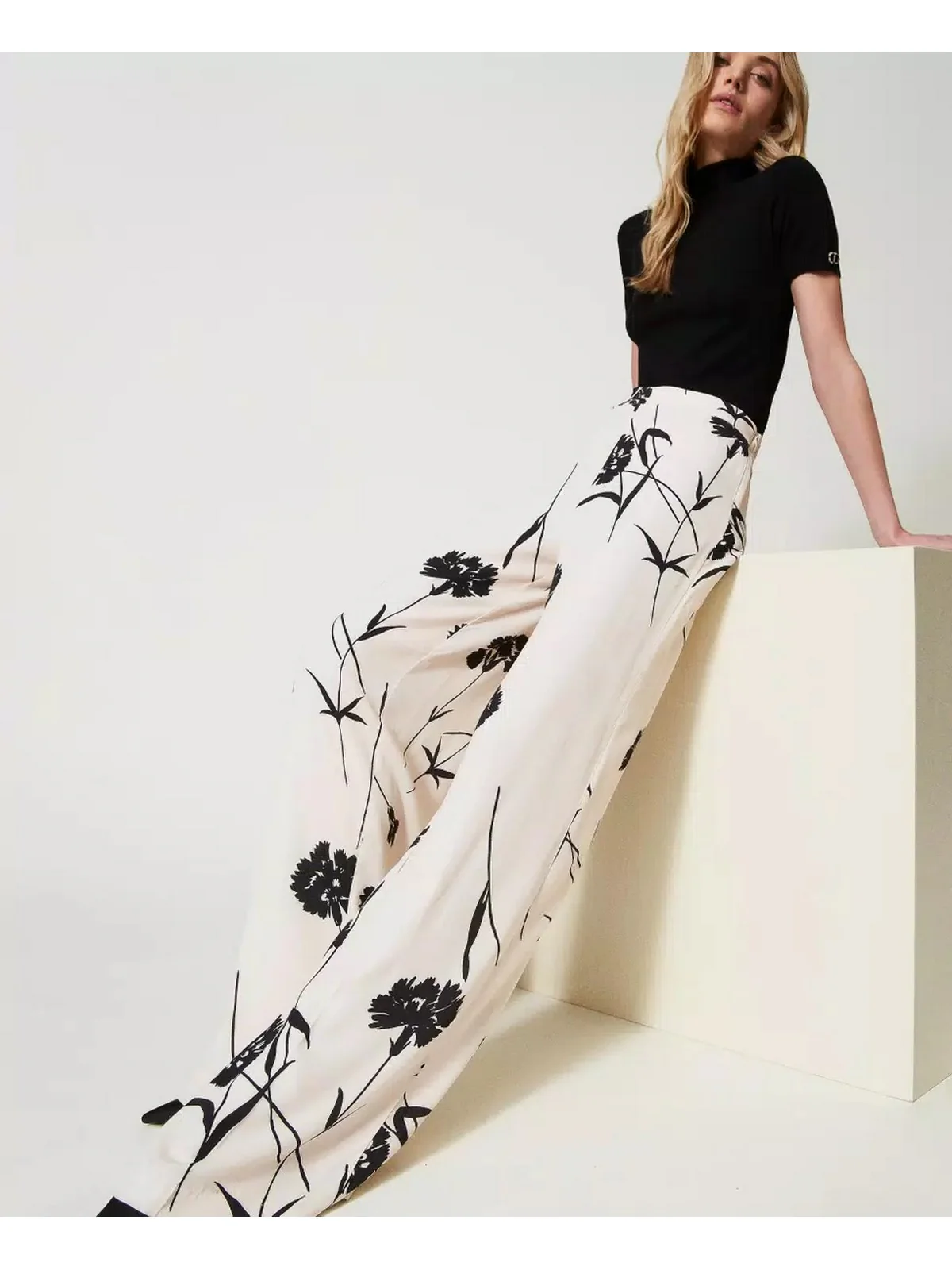 TWINSET Pantalone Donna  241TP2606 11349 Bianco - Image 2