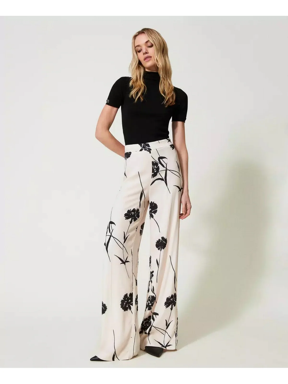 TWINSET Pantalone Donna  241TP2606 11349 Bianco - Image 3