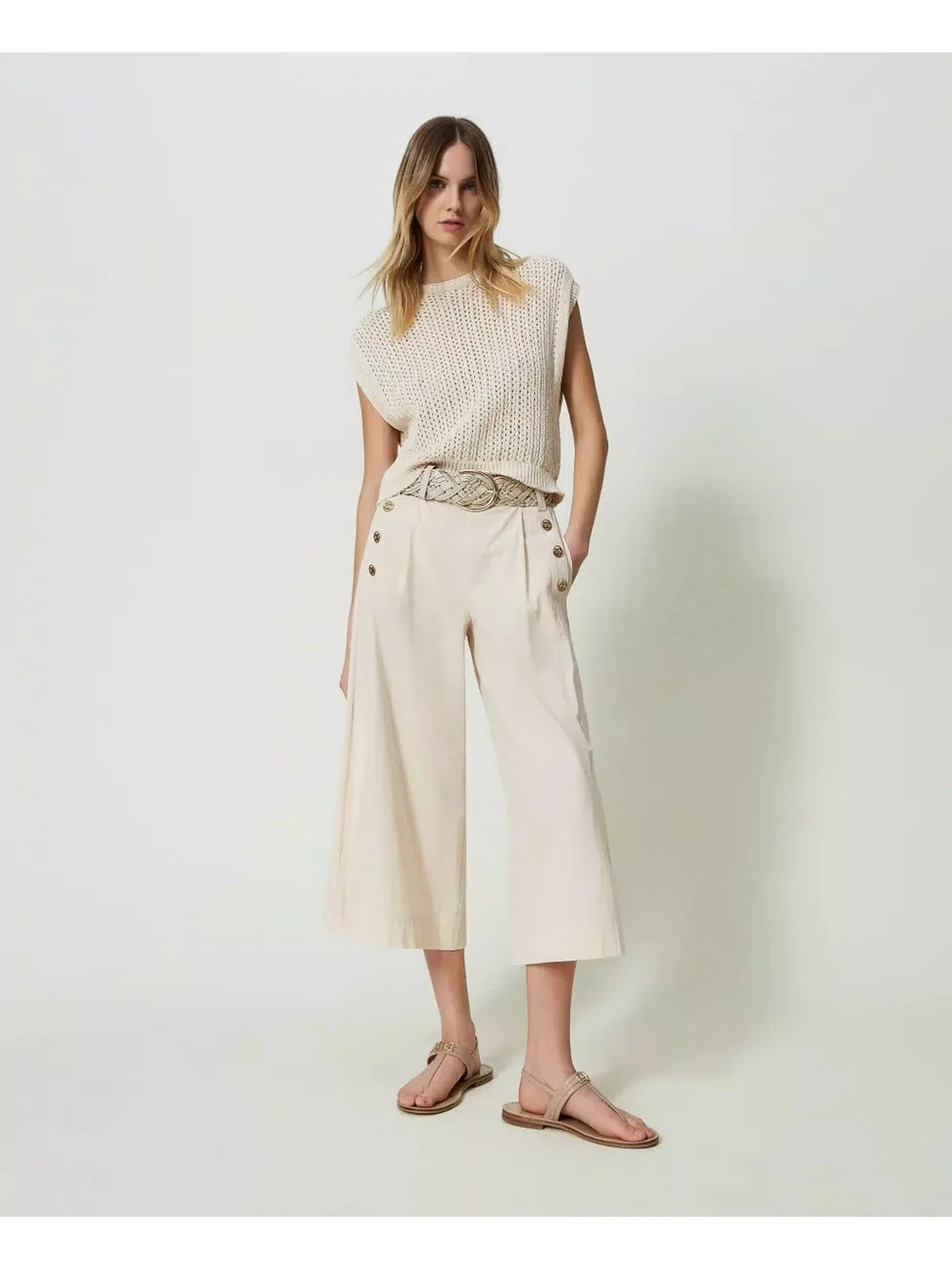 TWINSET Pantalone Donna  241TT2053 07222 Rosa - Image 2