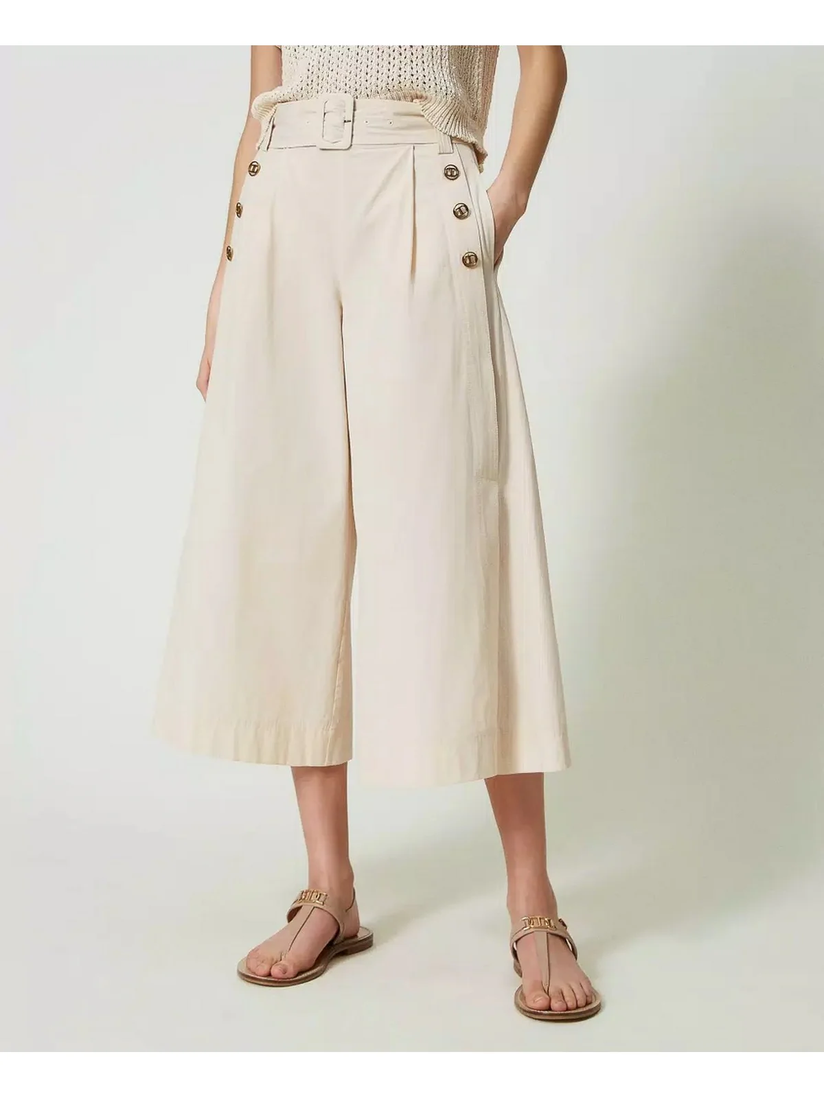 TWINSET Pantalone Donna  241TT2053 07222 Rosa - Image 3