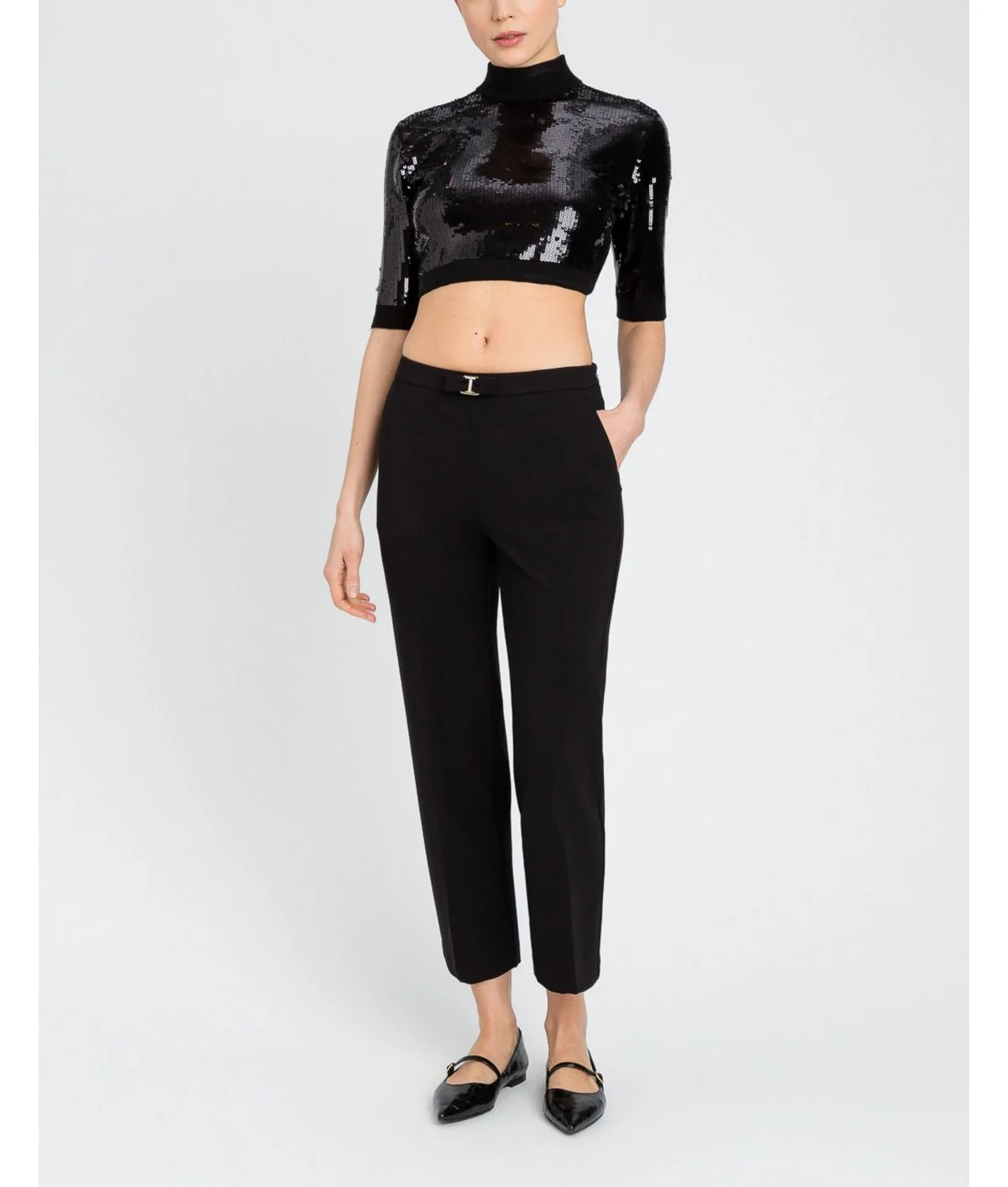 TWINSET Pantalone Donna  242TT2048 00006 Nero - Image 2