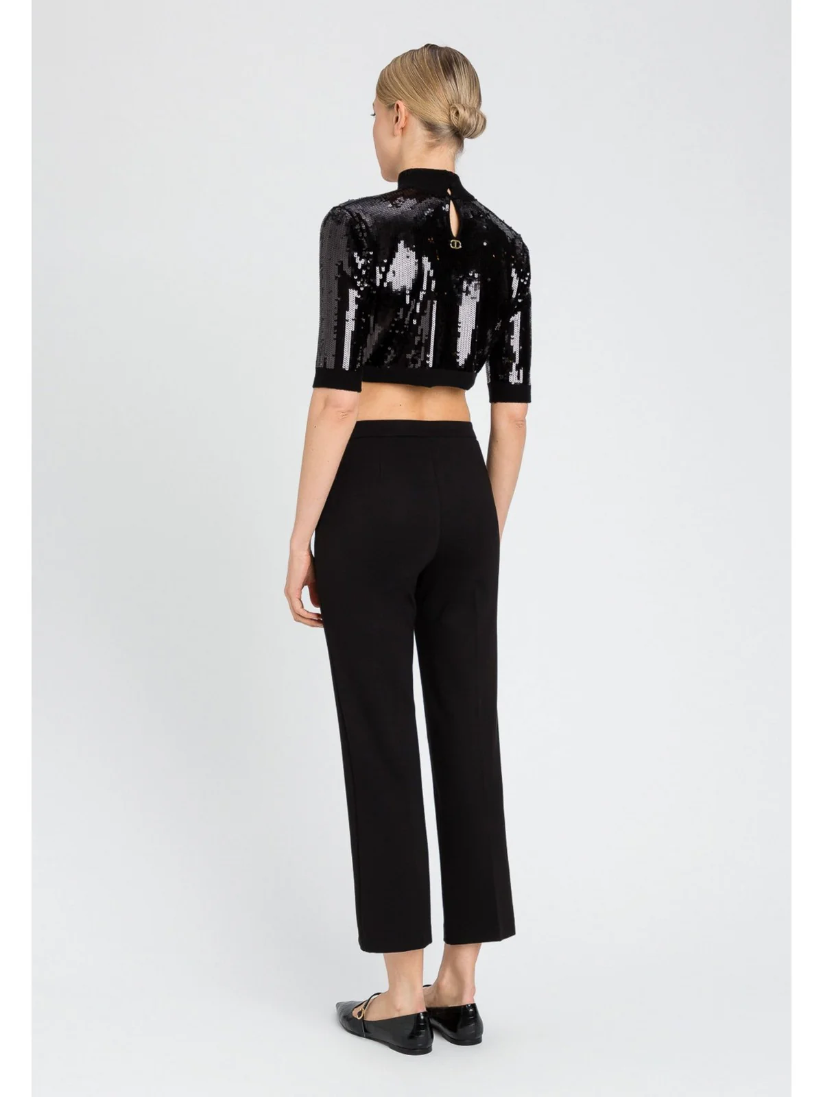 TWINSET Pantalone Donna  242TT2048 00006 Nero - Image 3