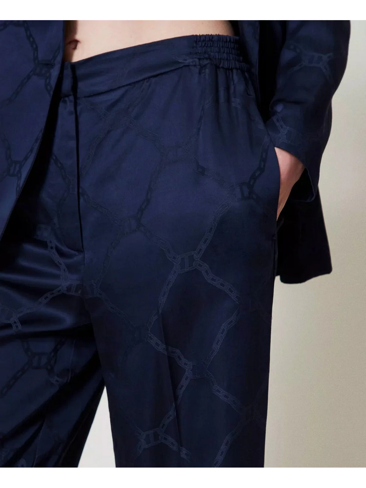 TWINSET Pantalone Donna 251TP2011 00384 Blu - Image 2