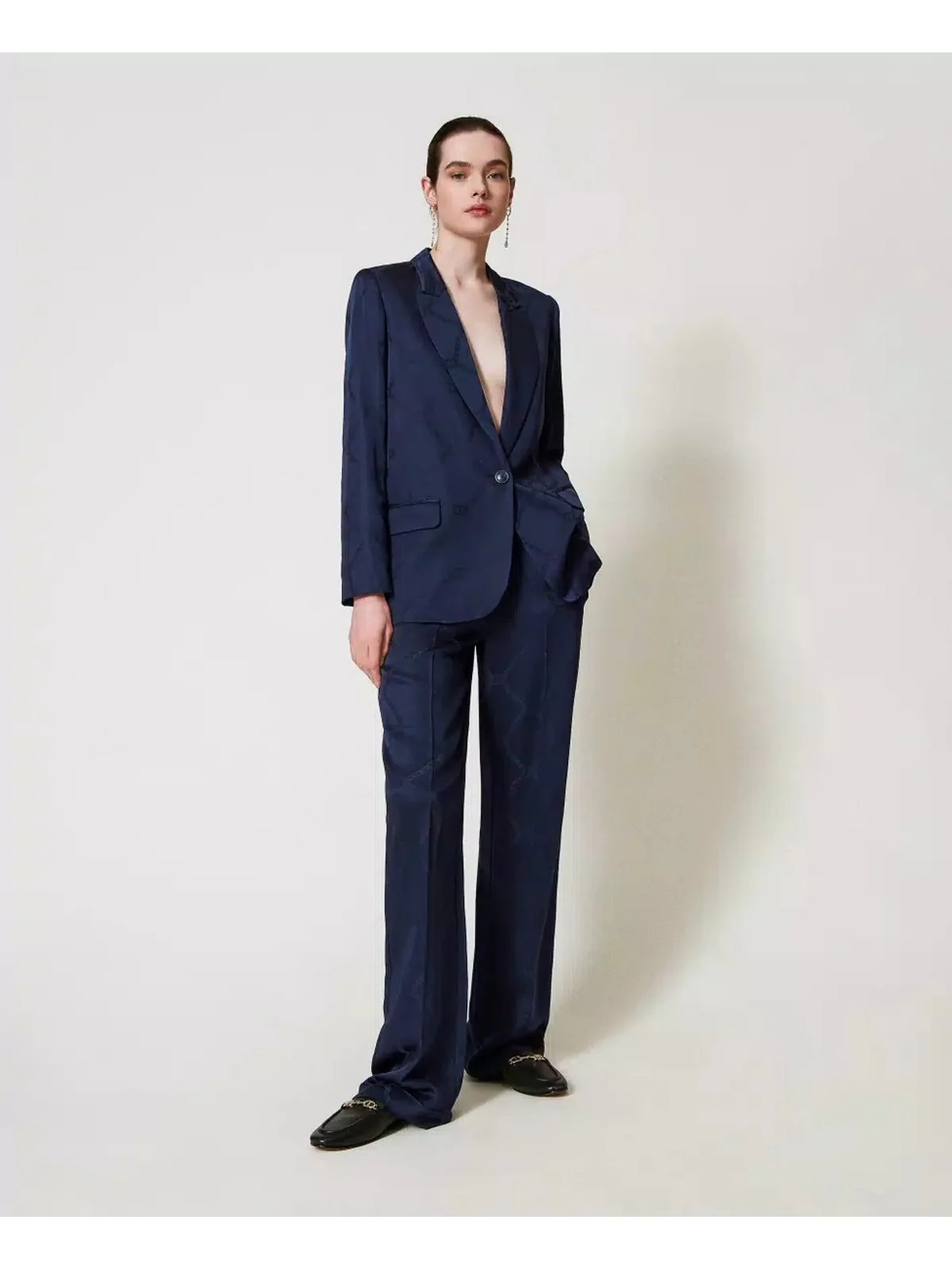 TWINSET Pantalone Donna 251TP2011 00384 Blu - Image 3