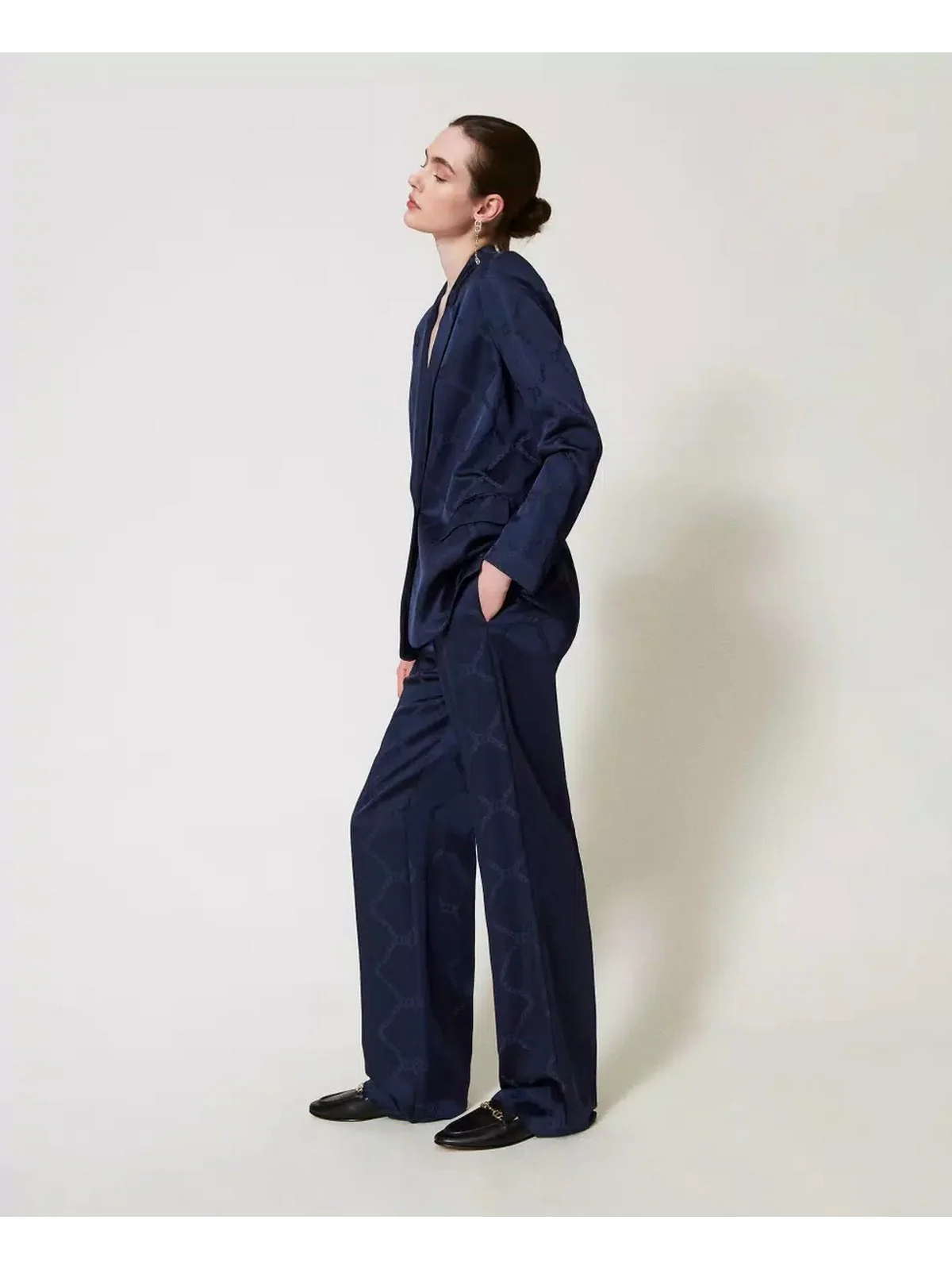 TWINSET Pantalone Donna 251TP2011 00384 Blu - Image 4