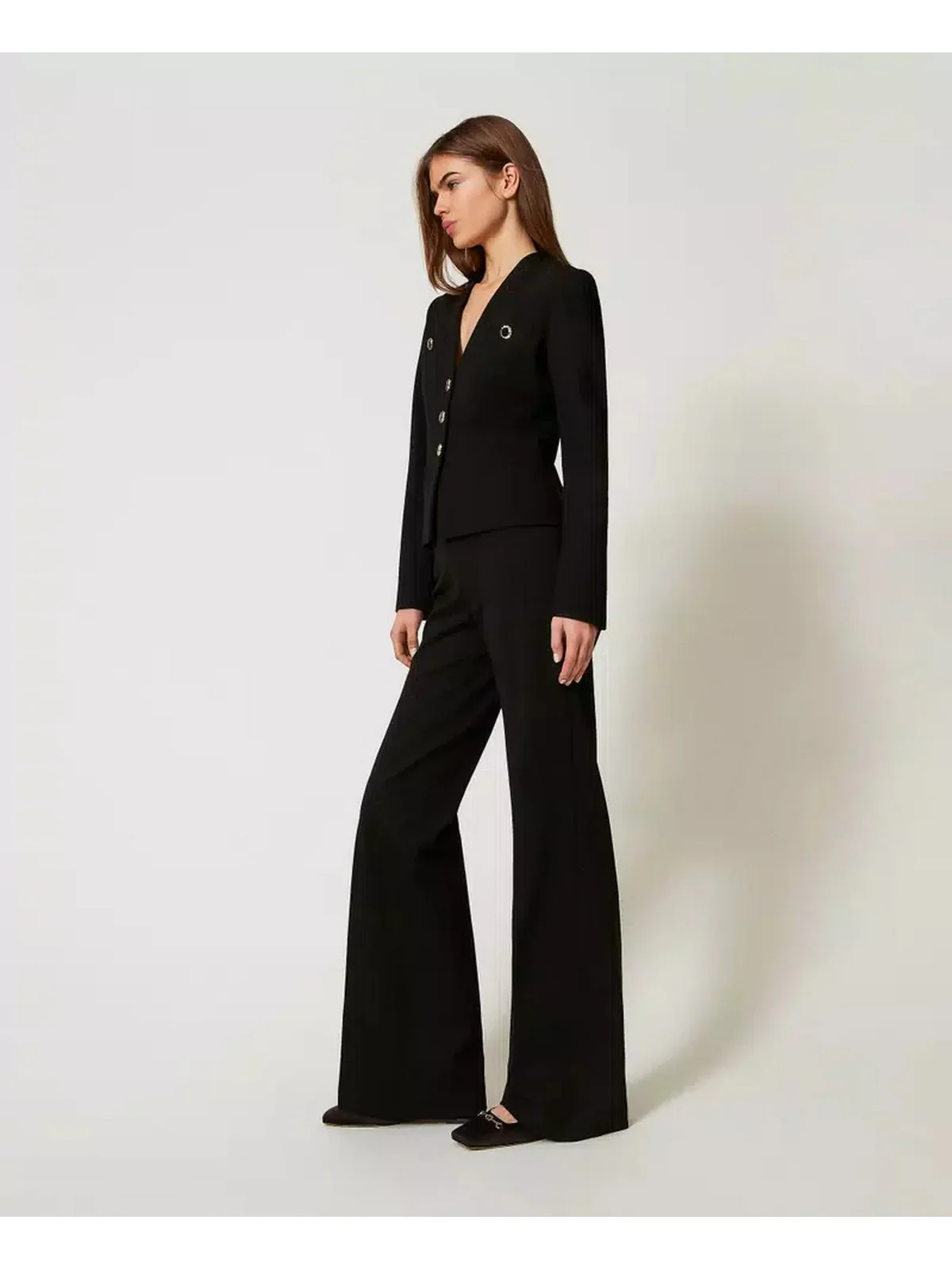 TWINSET Pantalone Donna  251TP2132 00006 Nero - Image 2