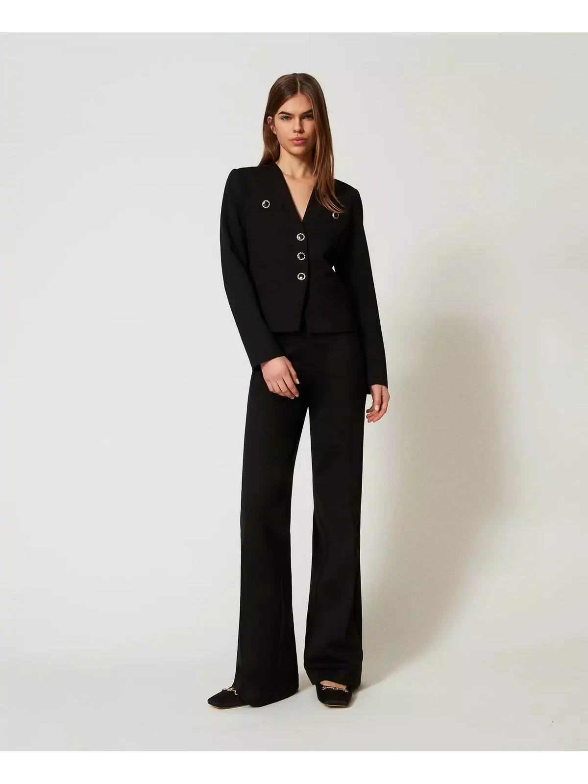 TWINSET Pantalone Donna  251TP2132 00006 Nero - Image 3
