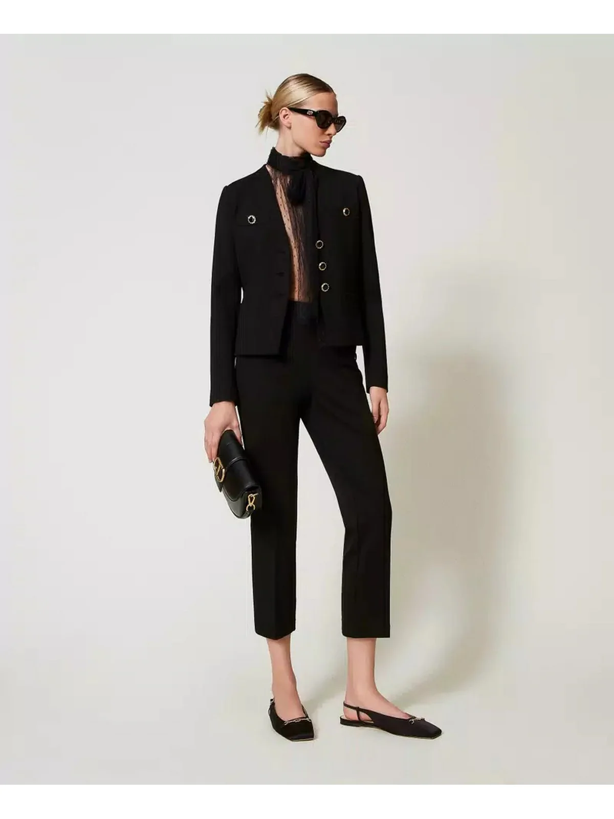 TWINSET Pantalone Donna  251TP2137 00006 Nero - Image 2