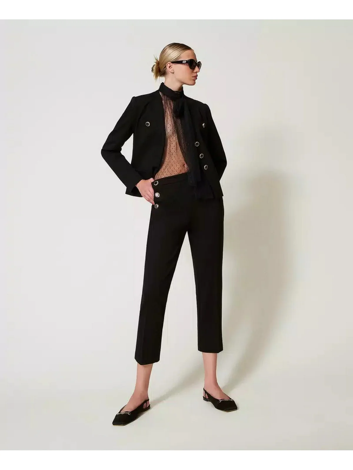 TWINSET Pantalone Donna  251TP2137 00006 Nero - Image 3
