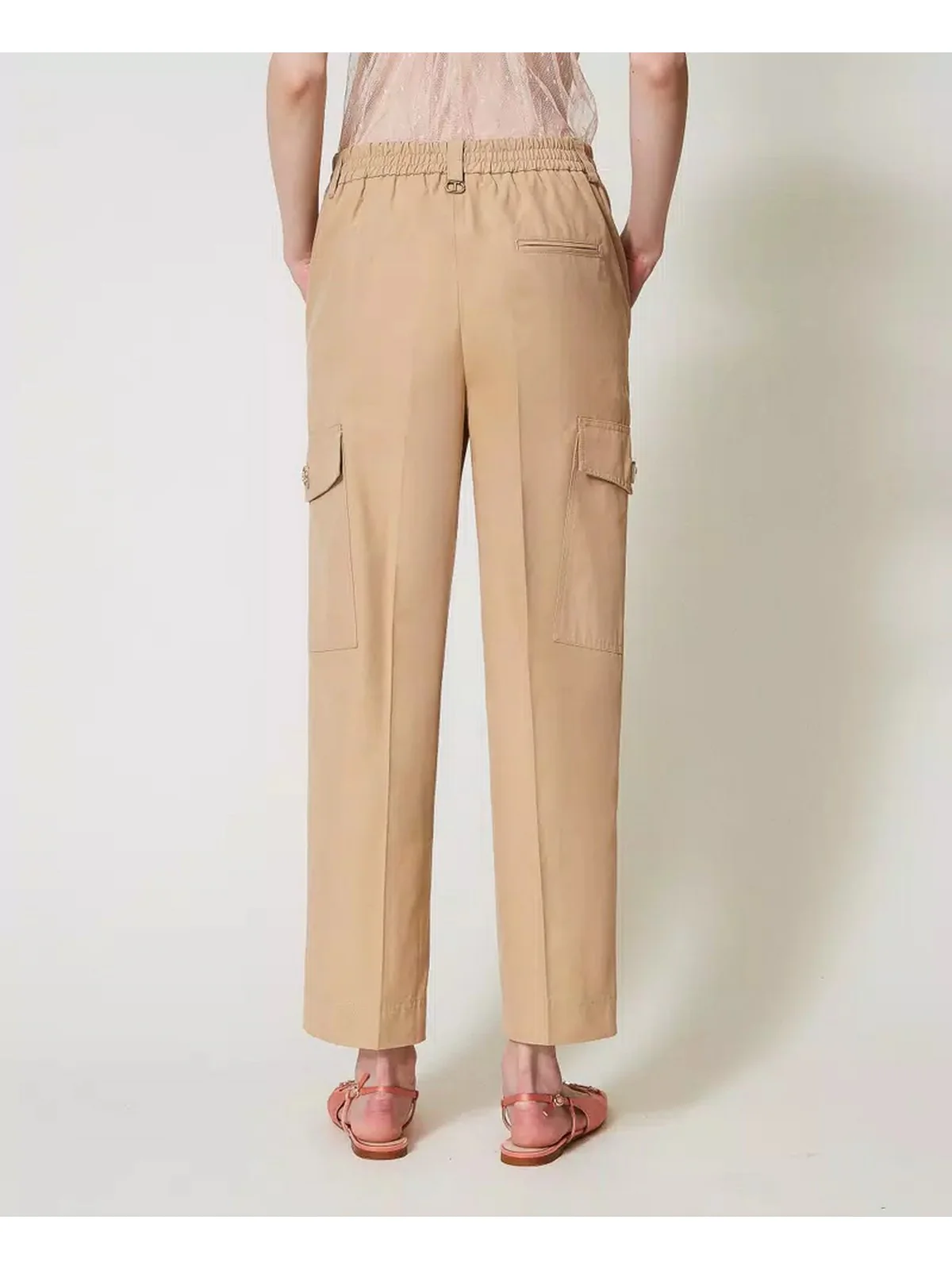 TWINSET Pantalone Donna  251TP2212 12145 Beige - Image 4