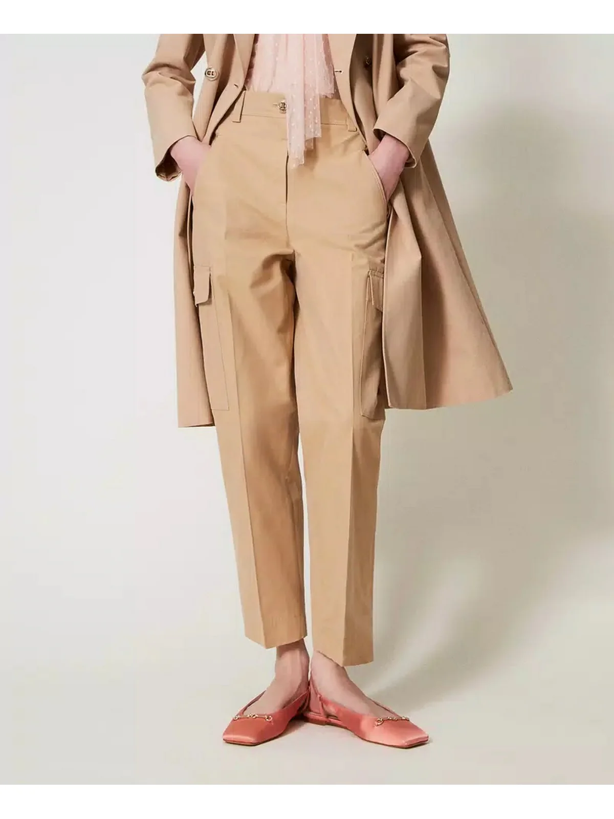 TWINSET Pantalone Donna  251TP2212 12145 Beige - Image 6