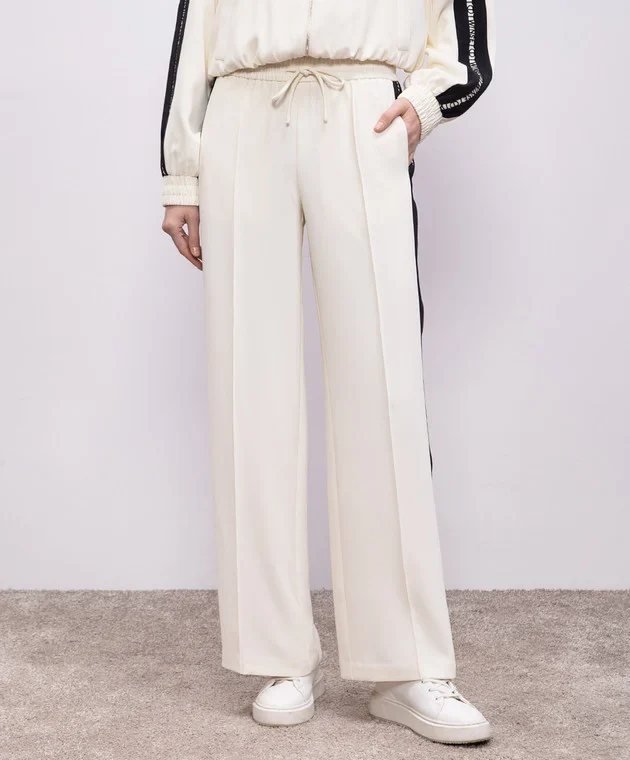 TWINSET Pantalone Donna  251TP2322 03711 BIC.NEVE/NERO - Image 2