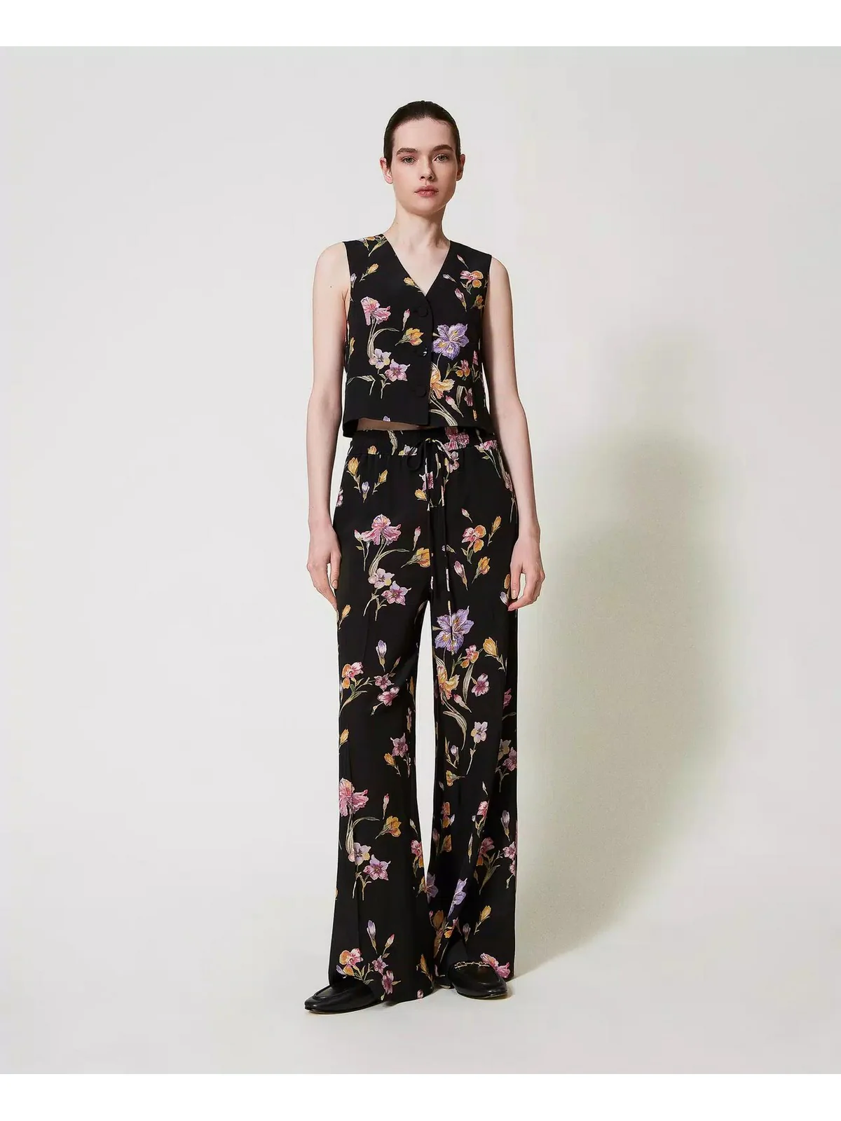 TWINSET Pantalone Donna  251TP2776 12328 Nero - Image 3
